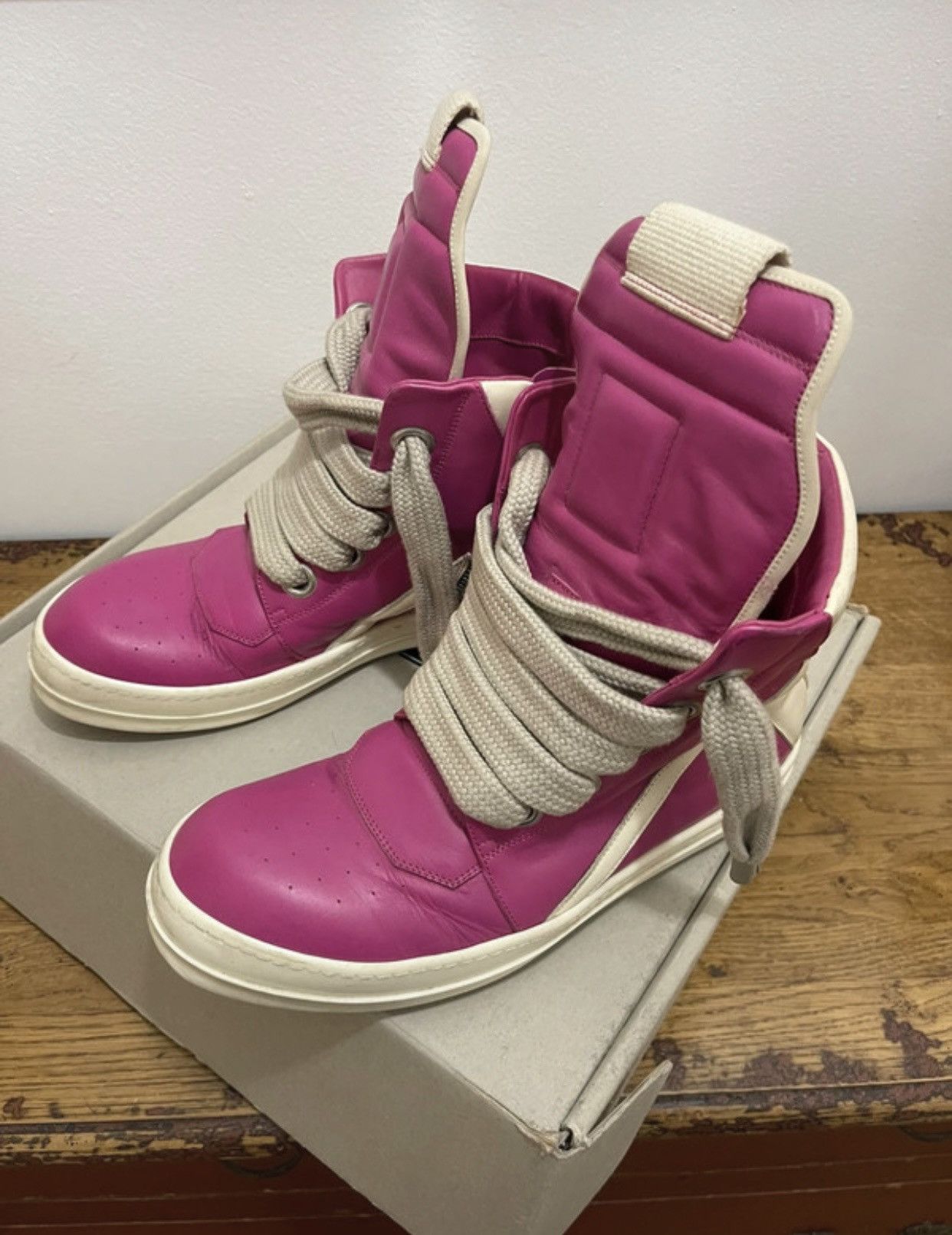 Rick Owens Rick Owens Geobasket Jumbo Laces Sneakers Size US 10 / EU 43 - 1 Thumbnail