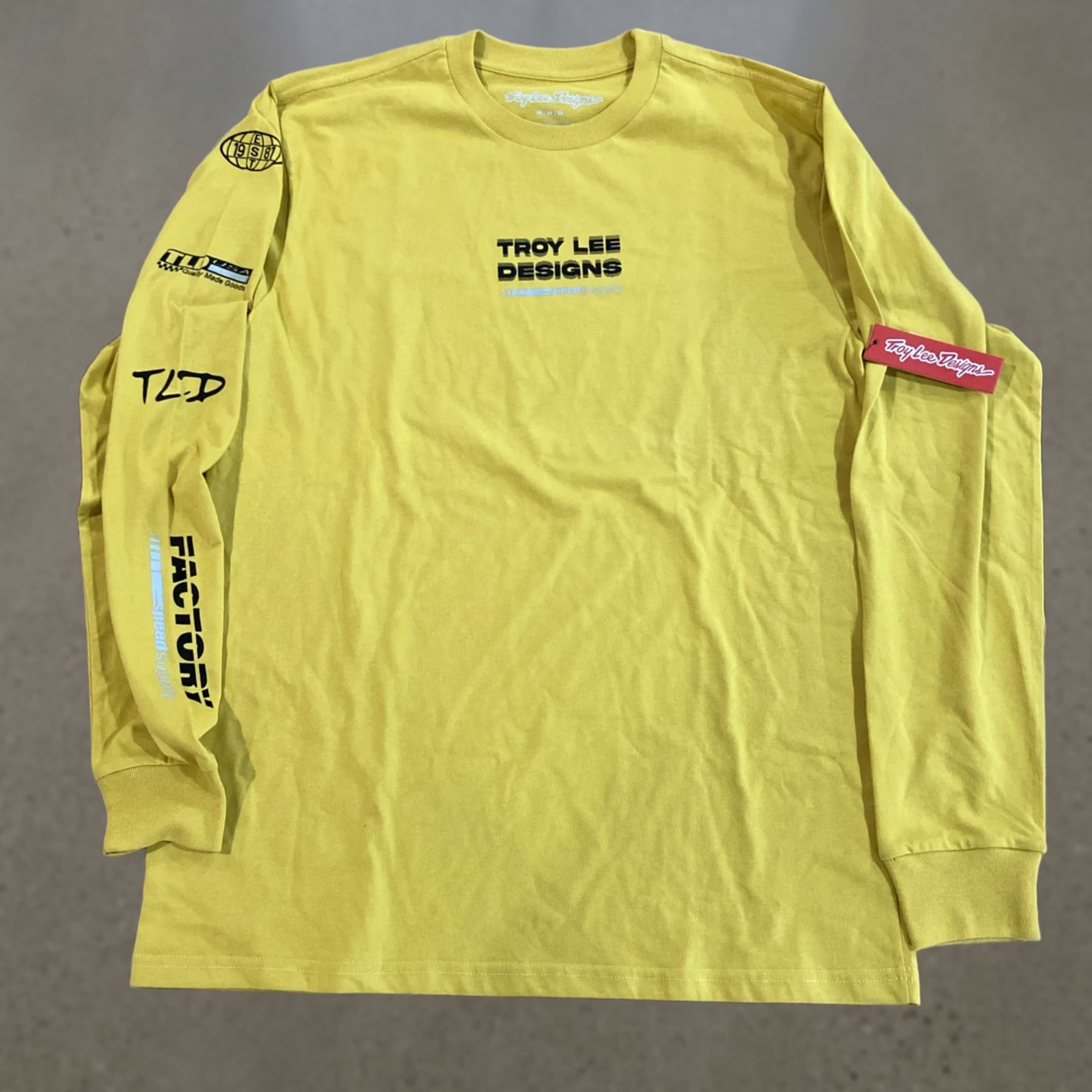 Vintage Troy Lee Designs Speed Supply Shirt Mens Medium Yellow NWT Jersey Breathable Quick Dry Moisture Wicking Cycling Shirt Size US M / EU 48-50 / 2 - 1 Thumbnail