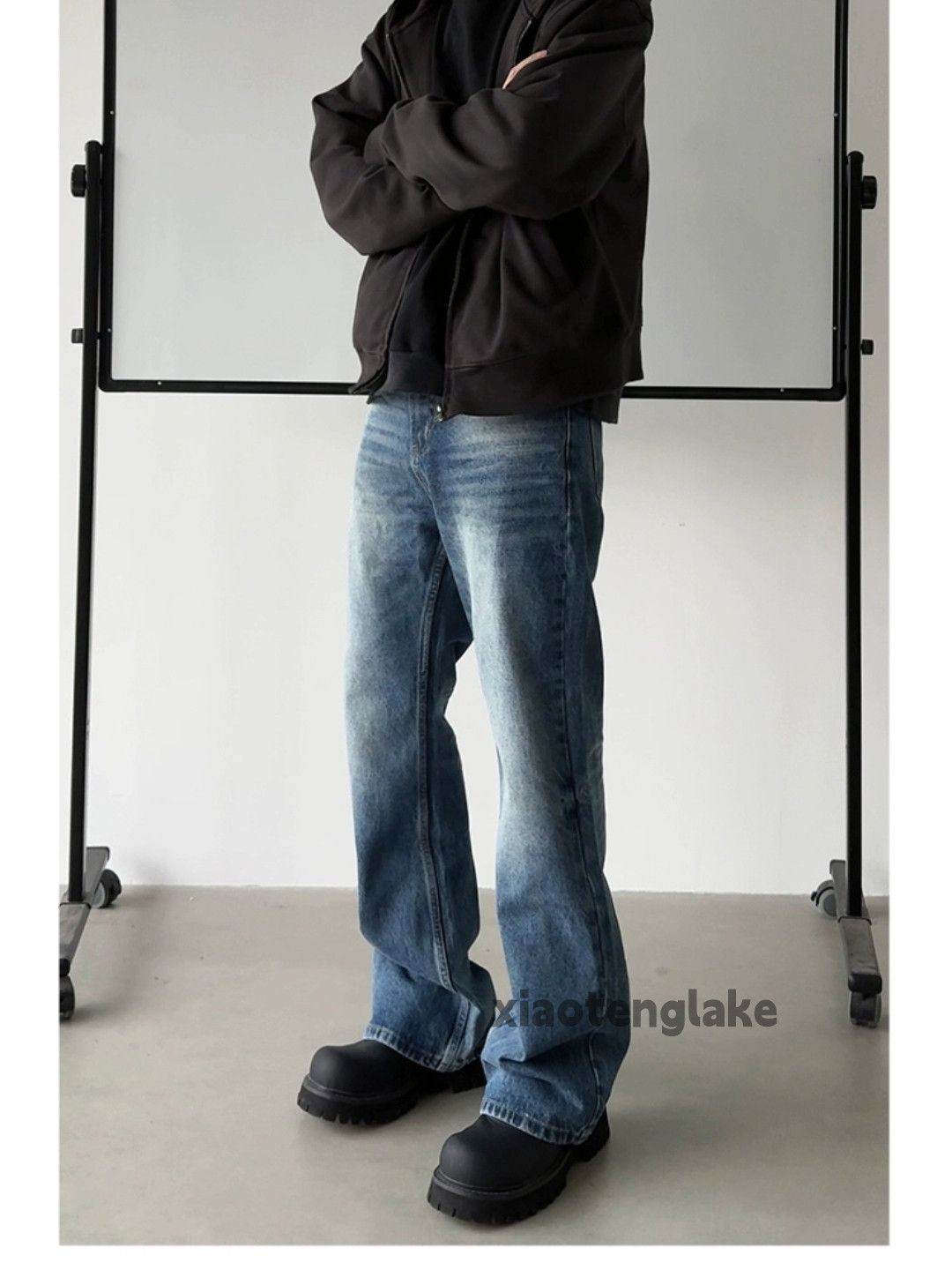 Jean × Vintage utility skate hiphop washed faded cleanfit baggy jeans Size US 34 / EU 50 - 5 Thumbnail