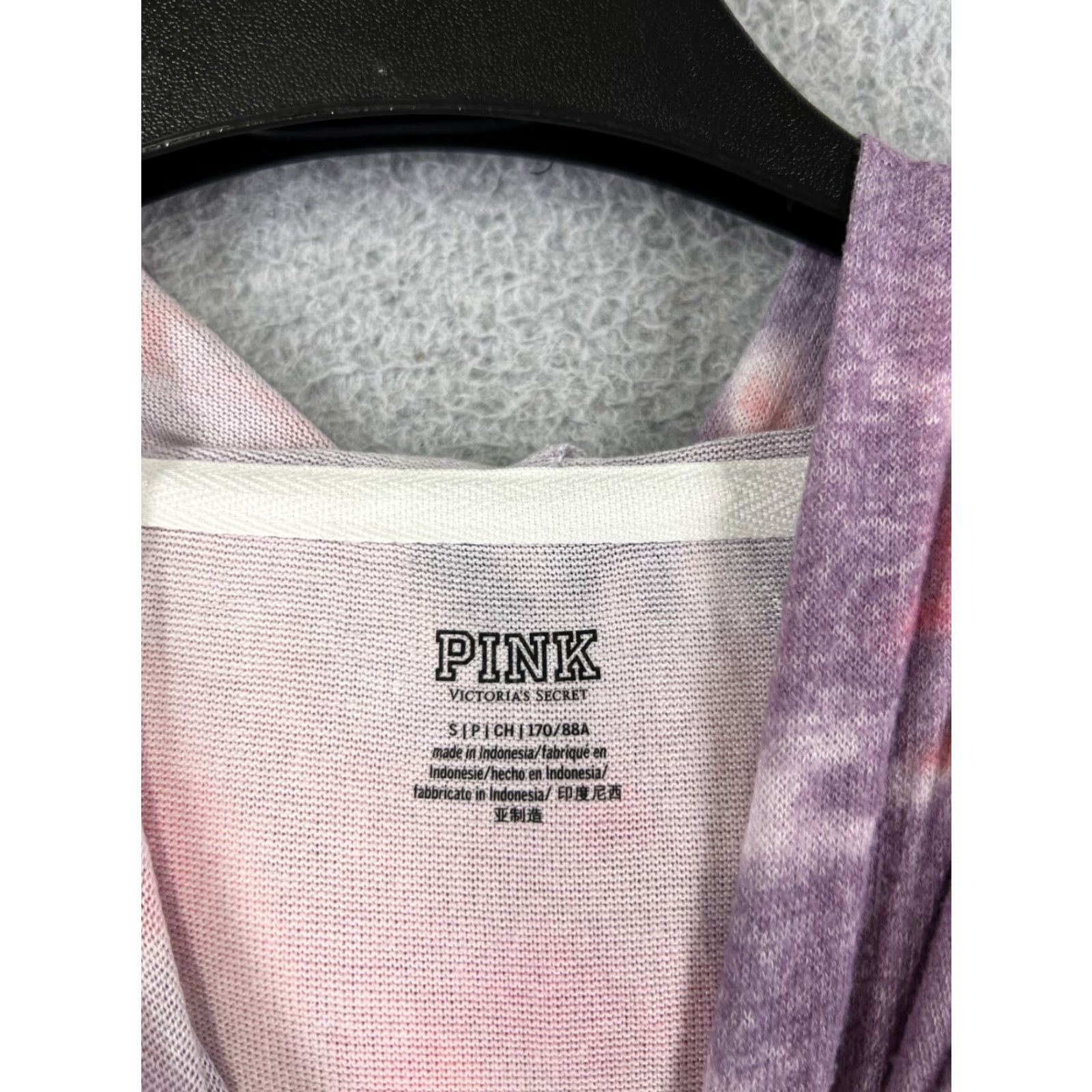 Victoria's Secret Victoria's Secret PINK Hoodie Women Small Pink Purple Tie Dye Pullover Hooded Jacket Zipper VSUS Visco se Size S / US 4 / IT 40 - 3 Thumbnail