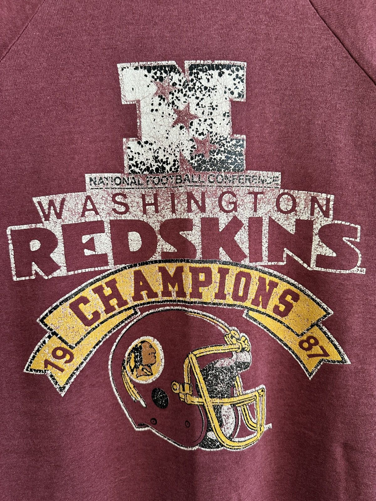 Vintage vintage 1987 WASHINGTON REDSKINS sweatshirts crewneck Size US XL / EU 56 / 4 - 3 Thumbnail