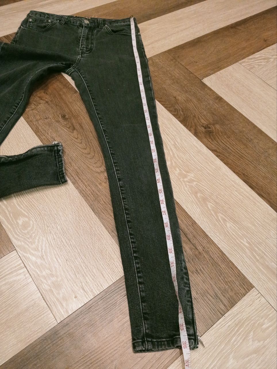 Saint Laurent Paris SAINT LAURENT PARIS D05 W/SK-MW ANKLE ZIP JEANS Size 27" / US 4 / IT 40 - 15 Thumbnail
