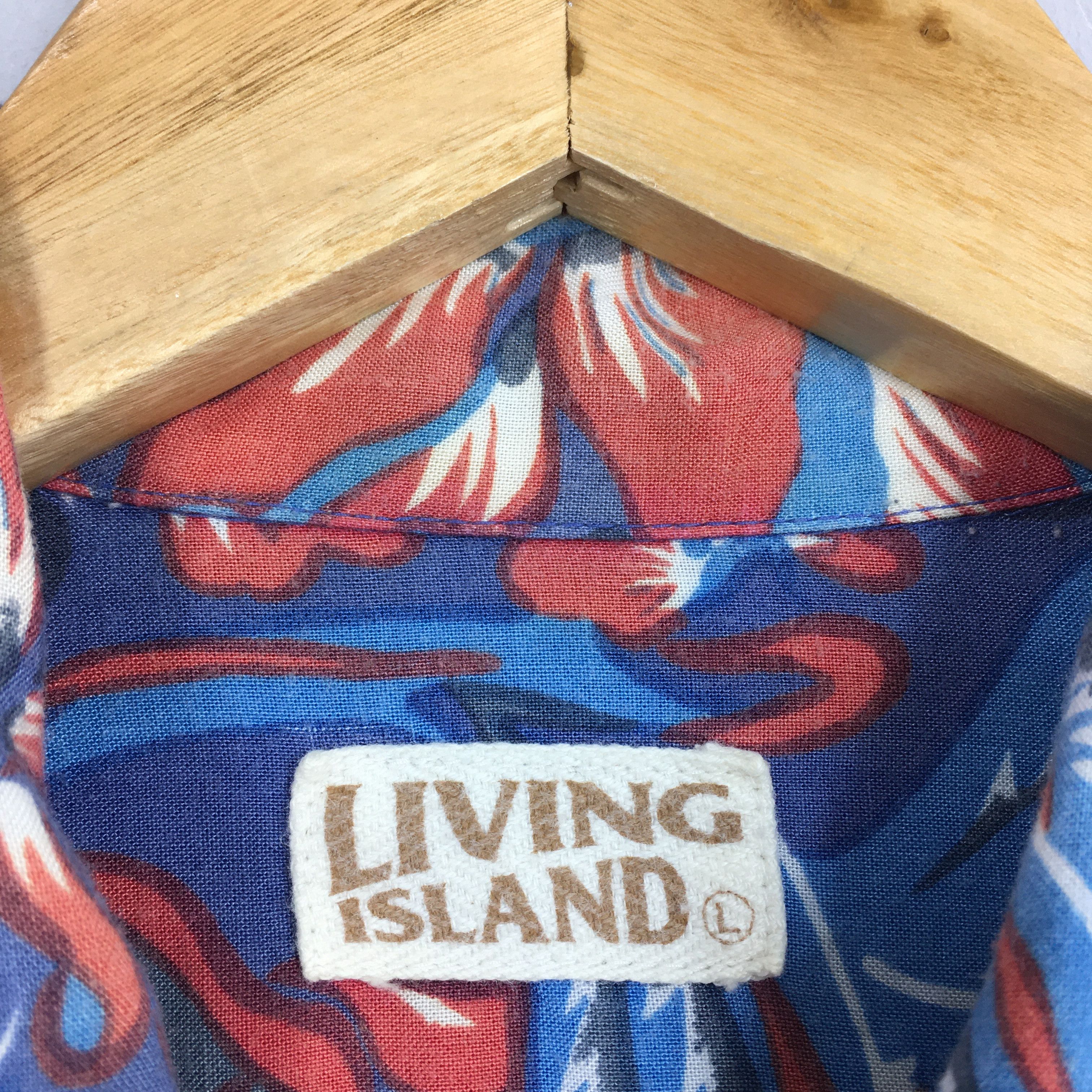 Vintage 90s Living Island Hibiscus Flower Tropical Hawaii Shirt Size US L / EU 52-54 / 3 - 5 Thumbnail