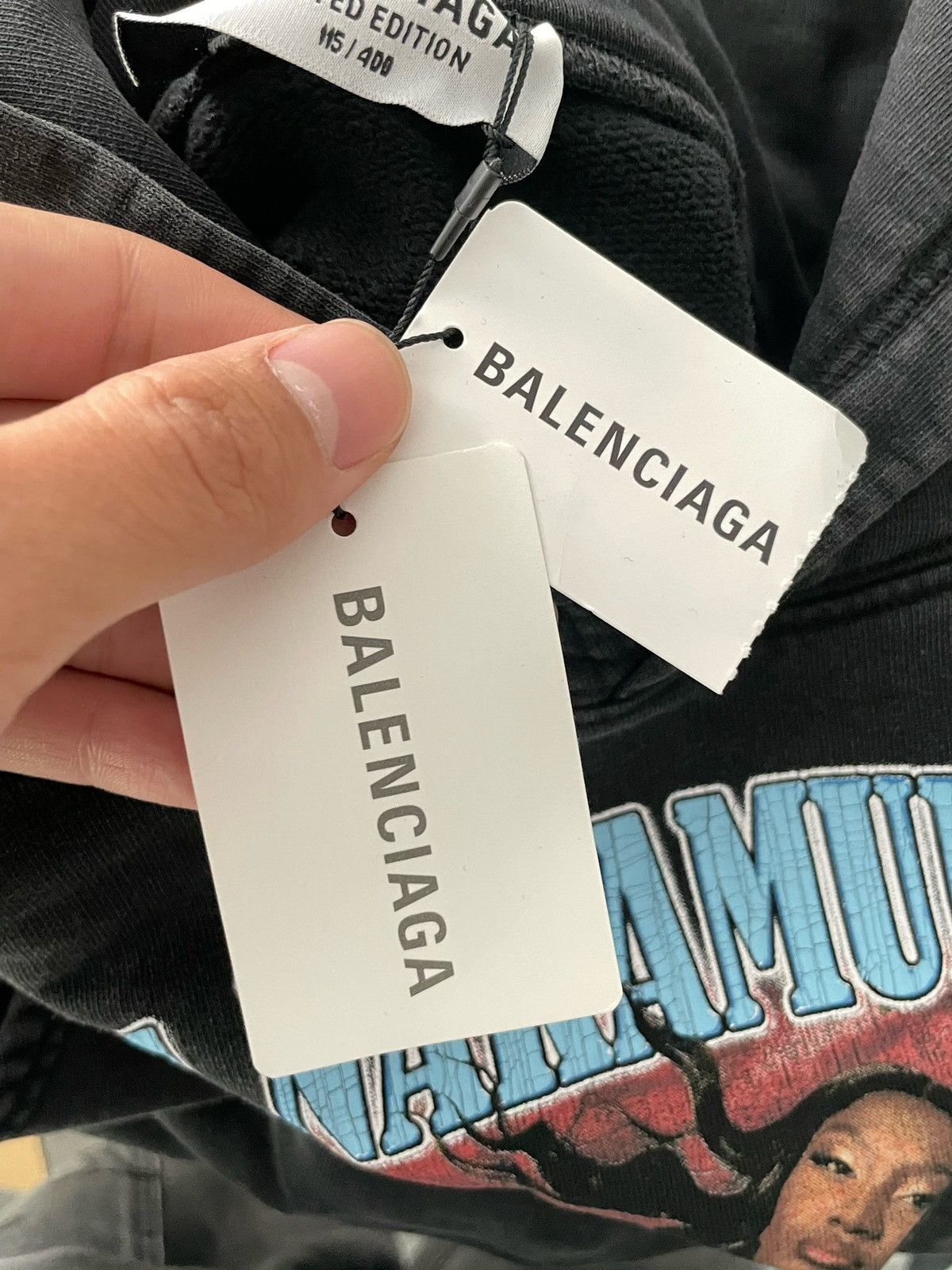 Balenciaga Balenciaga La Nakamurance Limited Edition 115/400 Hoodie Size US S / EU 44-46 / 1 - 8 Thumbnail