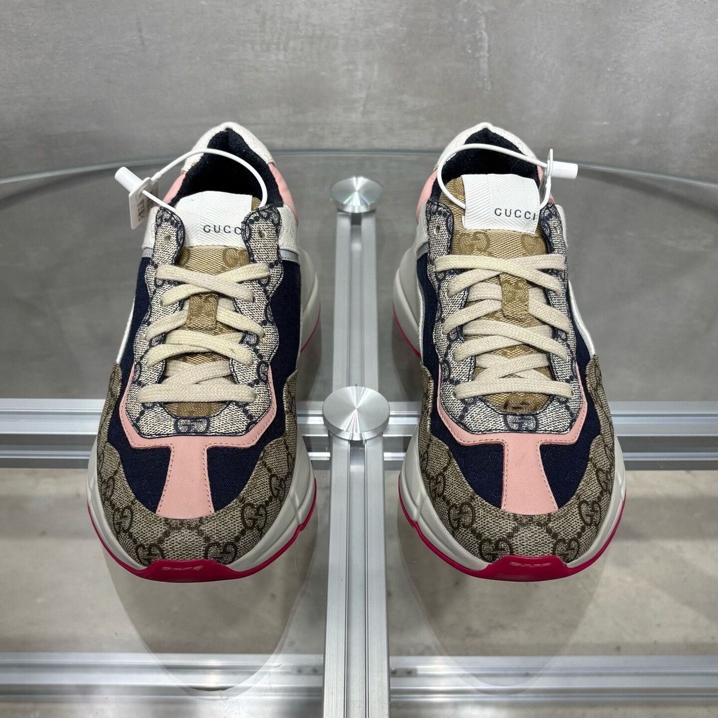 Gucci Gucci Pink Lowtop Sneakers it_38 Women Size US 8 / IT 38 - 1 Thumbnail