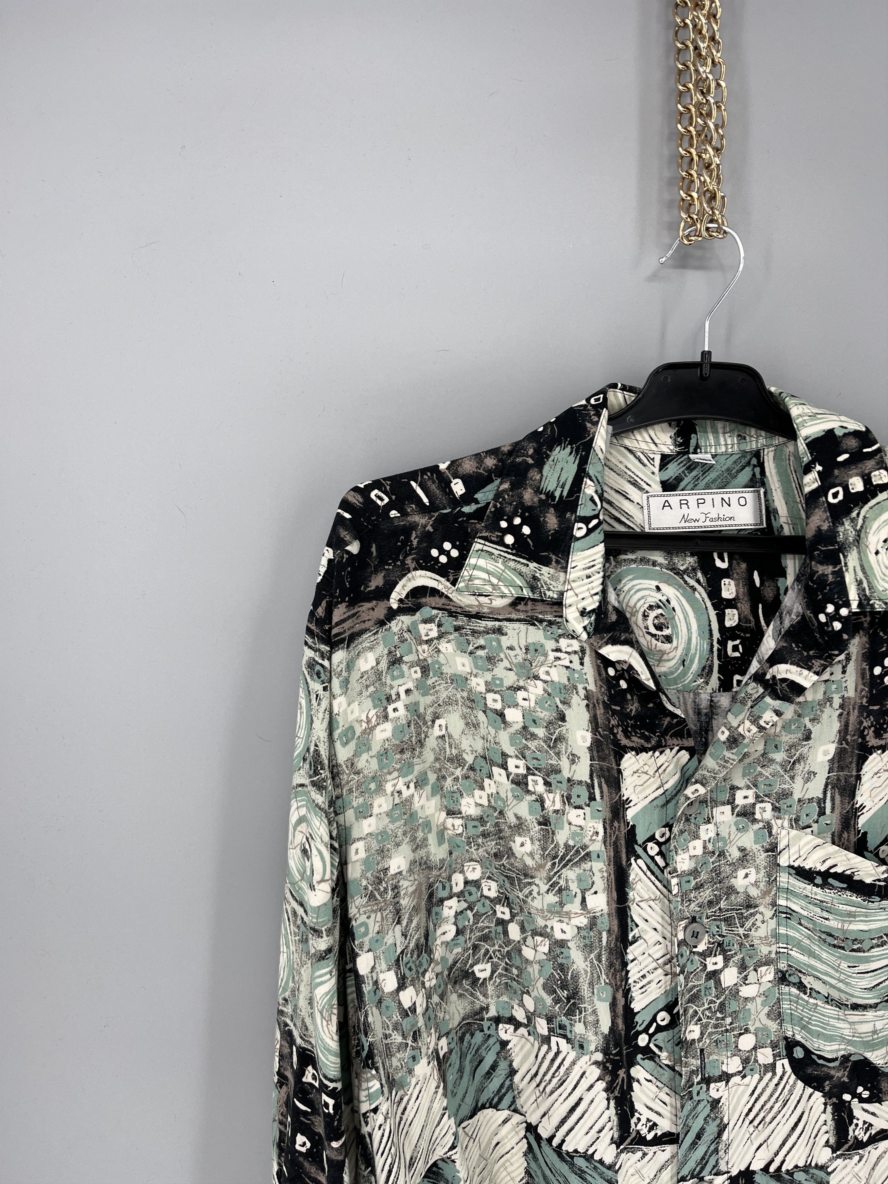 Vintage Vintage Art Streetwear Hawaiian Travis Scott style Size US L / EU 52-54 / 3 - 4 Thumbnail