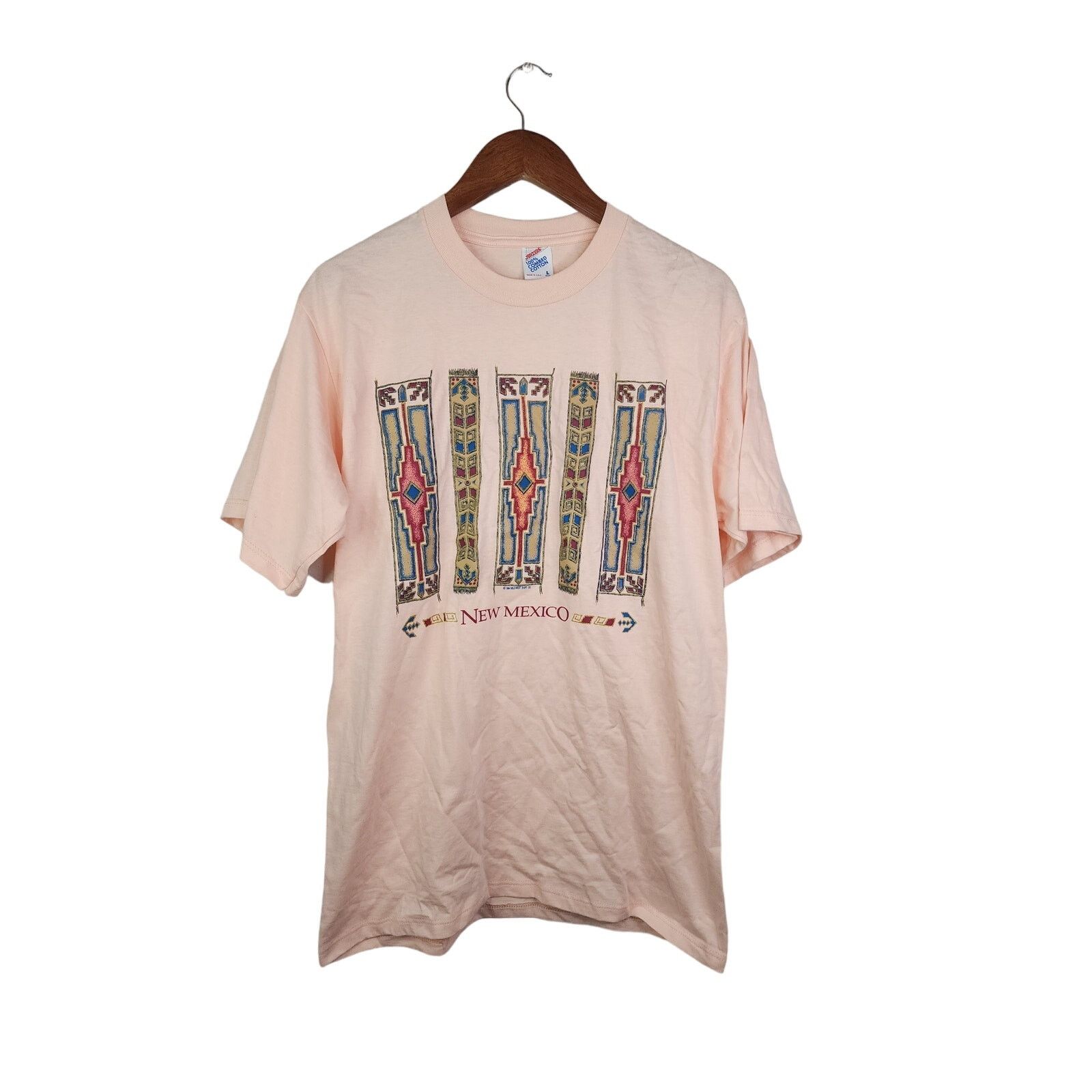 Jerzees × Vintage Vintage New Mexico Shirt NM Artwork Tee T-shirt 1994 VTG 90s Size US L / EU 52-54 / 3 - 1 Thumbnail