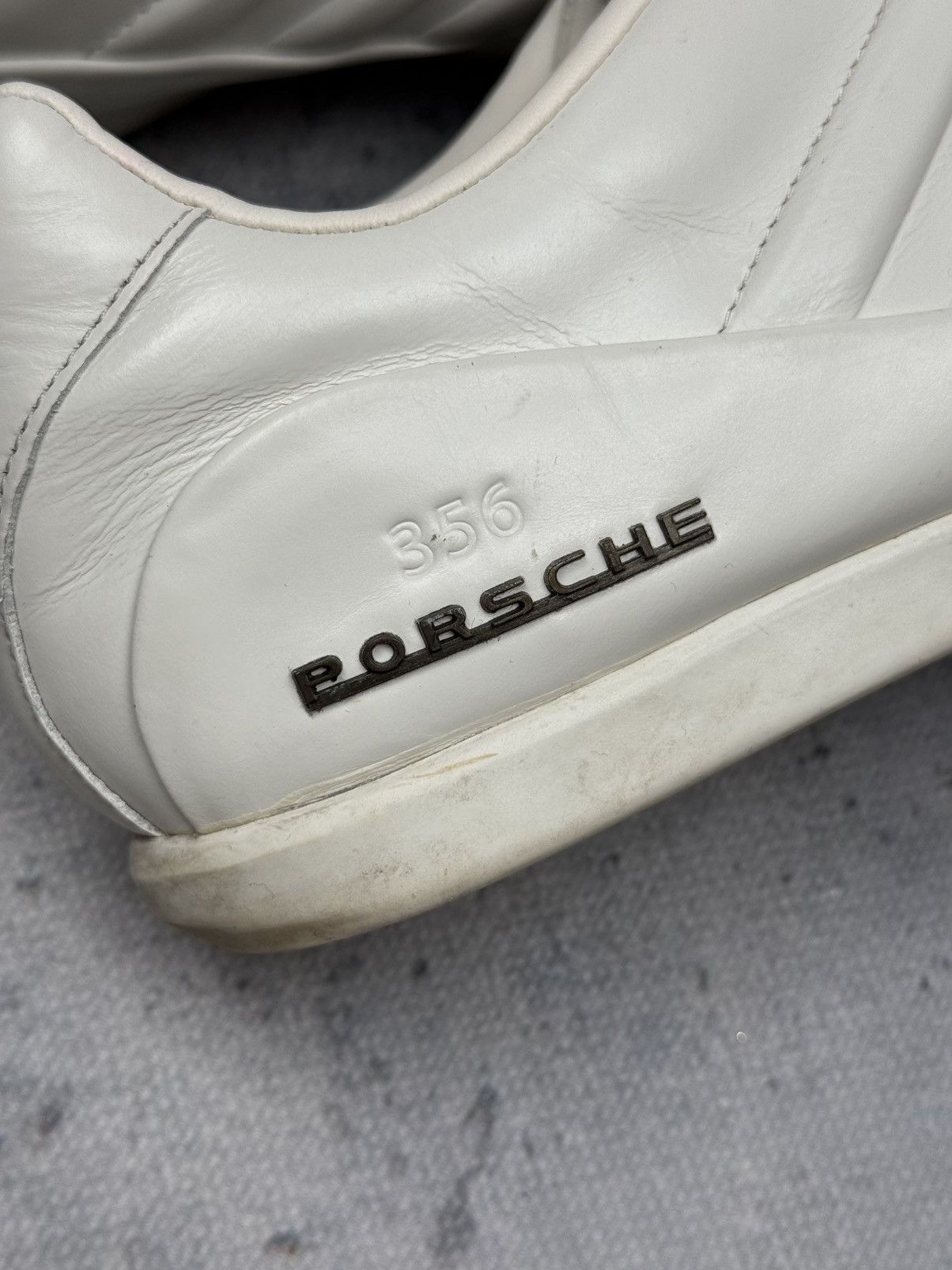 Adidas × Porsche Design Vintage Adidas Porsche Design 356 White Leather Sneakers 00s Size US 10 / EU 43 - 8 Thumbnail