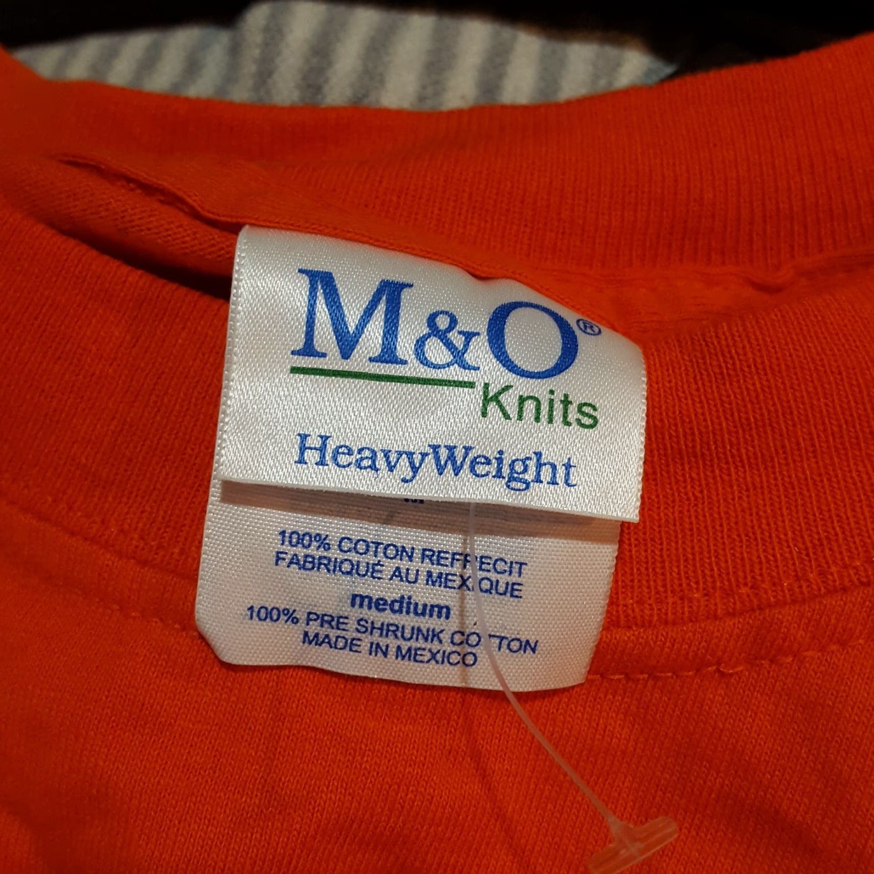 Etro VINTAGE M&O KNITS Men's T-Shirt 90s Biker Motorcycle Grunge Y2K Retro Orange Medium Size US M / EU 48-50 / 2 - 5 Thumbnail