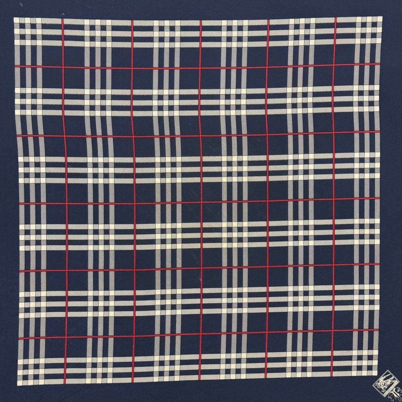 Burberry × Vintage Vintage Burberry Checked Silk Scarf Size ONE SIZE - 2 Thumbnail
