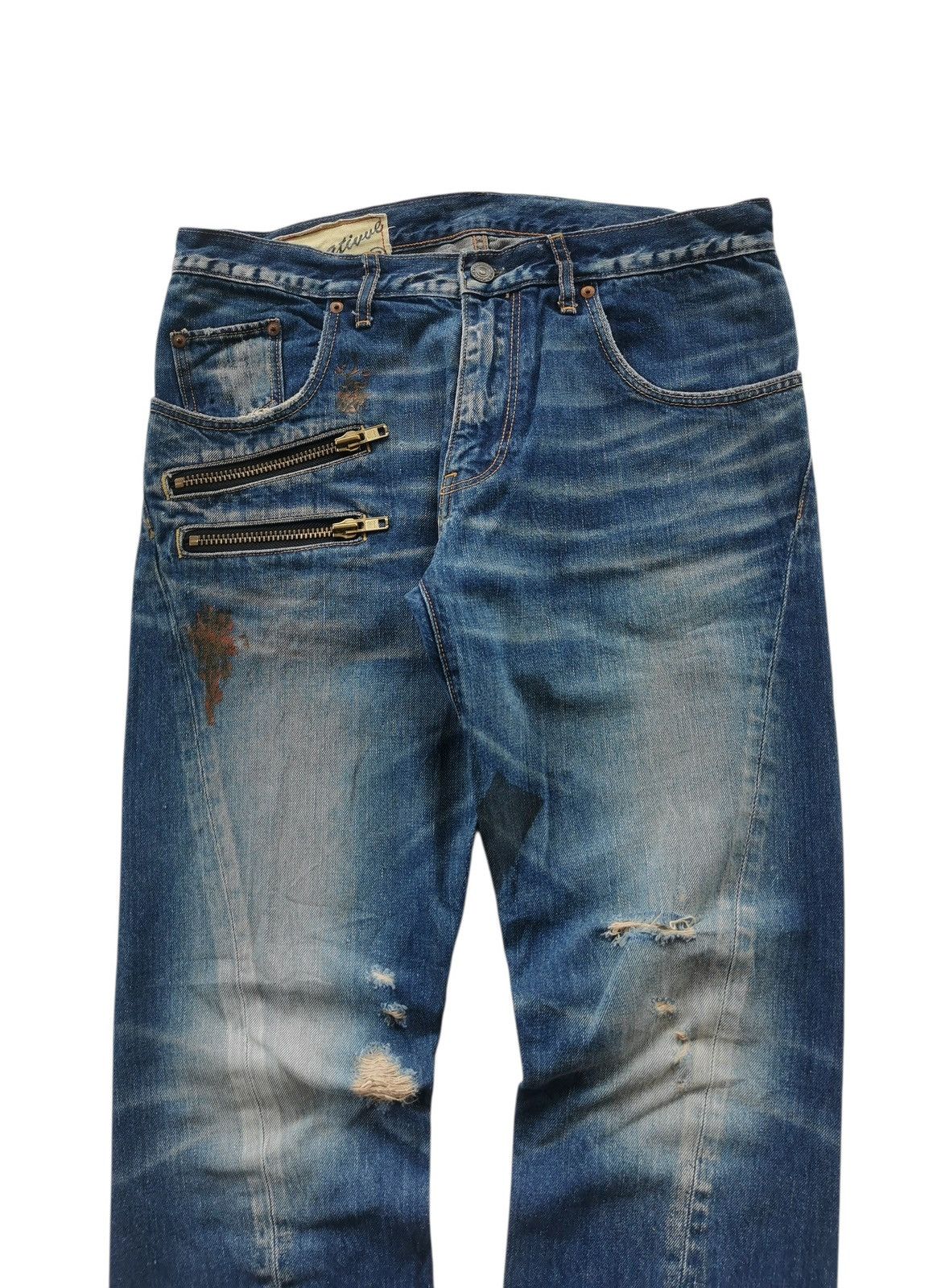 Undercover RNA Twisted Distressed Denim Jeans Style Undercover Size US 32 / EU 48 - 9 Thumbnail