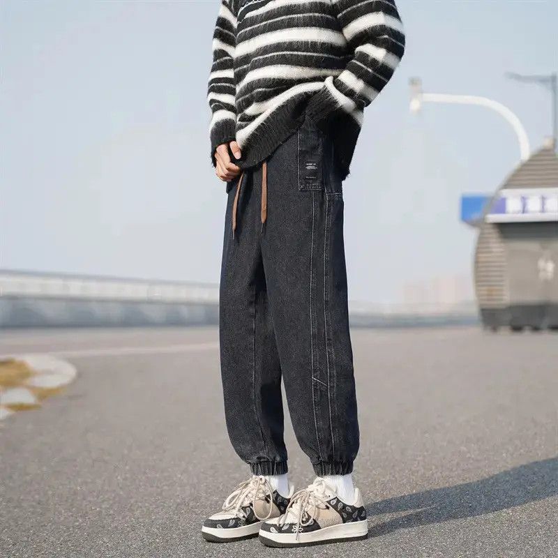 Japanese Brand Loose and ankle tied casual jeans Size US 32 / EU 48 - 6 Thumbnail