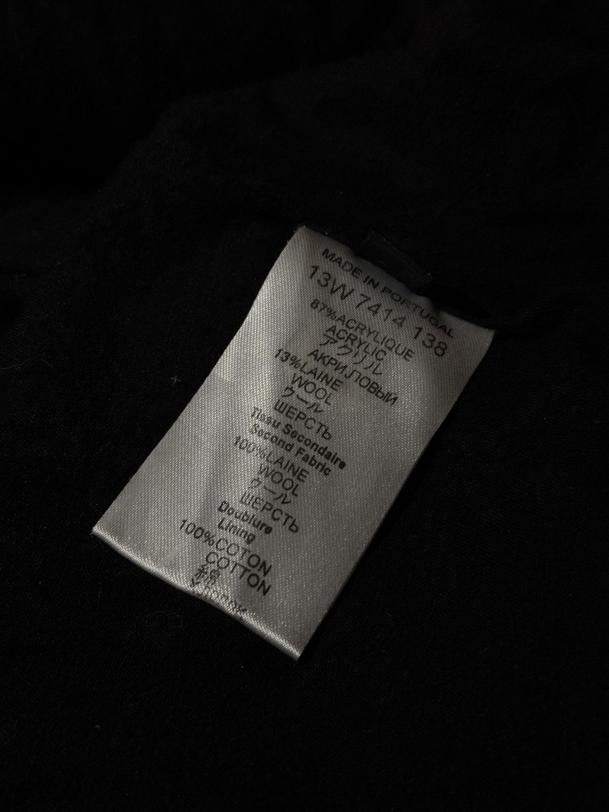 Riccardo Tisci Givenchy FW13 Runway – “Amerika” Waxed Wool Blend T-Shirt Size US L / EU 52-54 / 3 - 11 Thumbnail