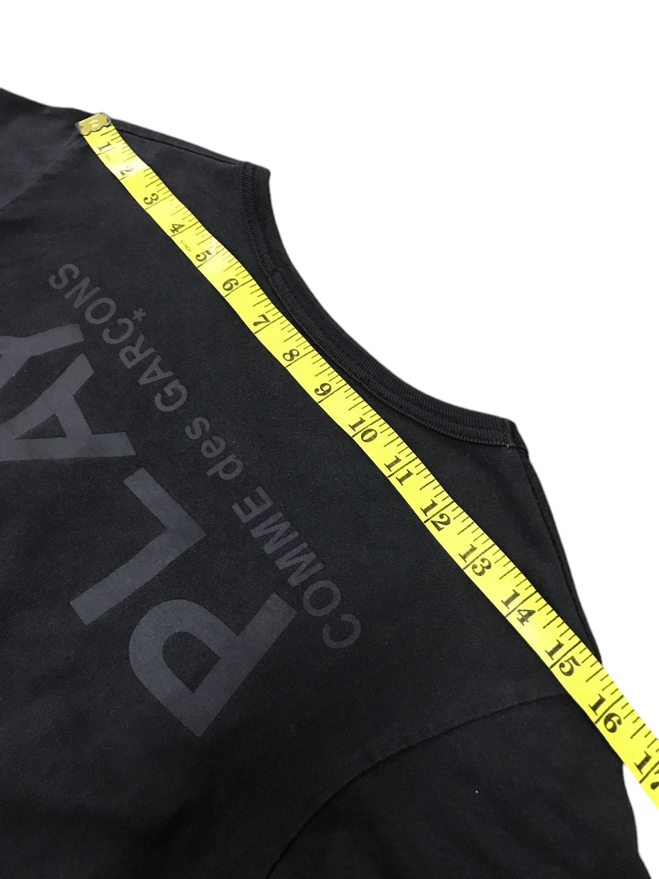 Comme des Garcons Comme des Garçons 'Play' Spellout Blacks T-Shirt Size S / US 4 / IT 40 - 6 Thumbnail