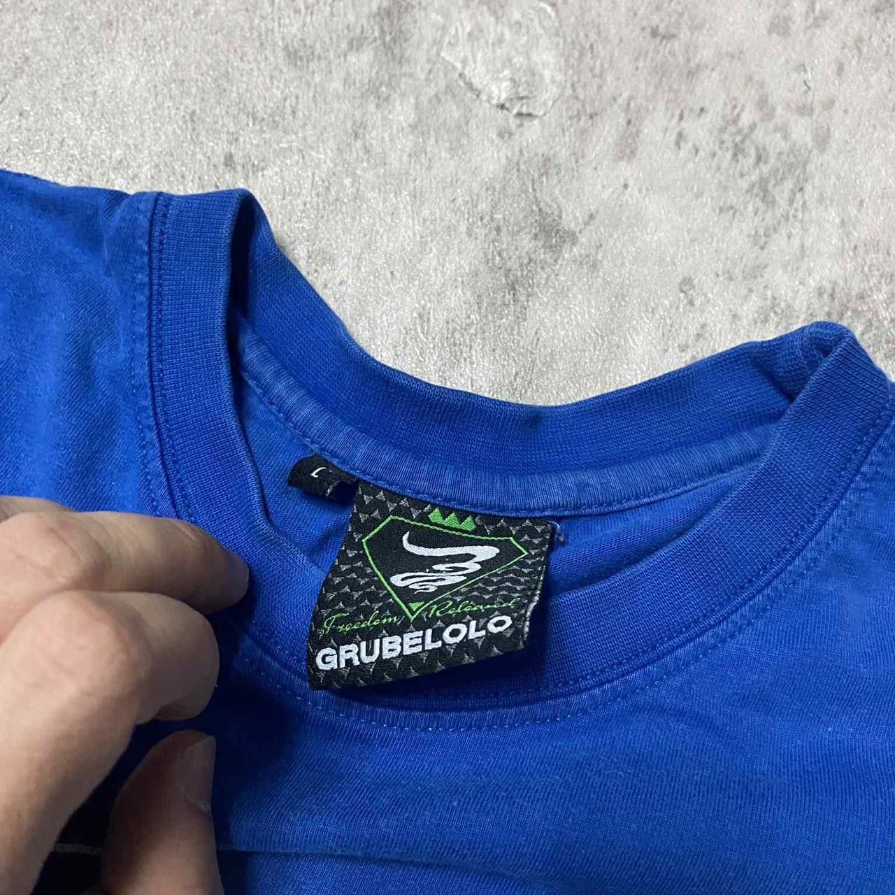 Other Grube Volo blue cotton streetwear tee #skater Size US L / EU 52-54 / 3 - 5 Thumbnail