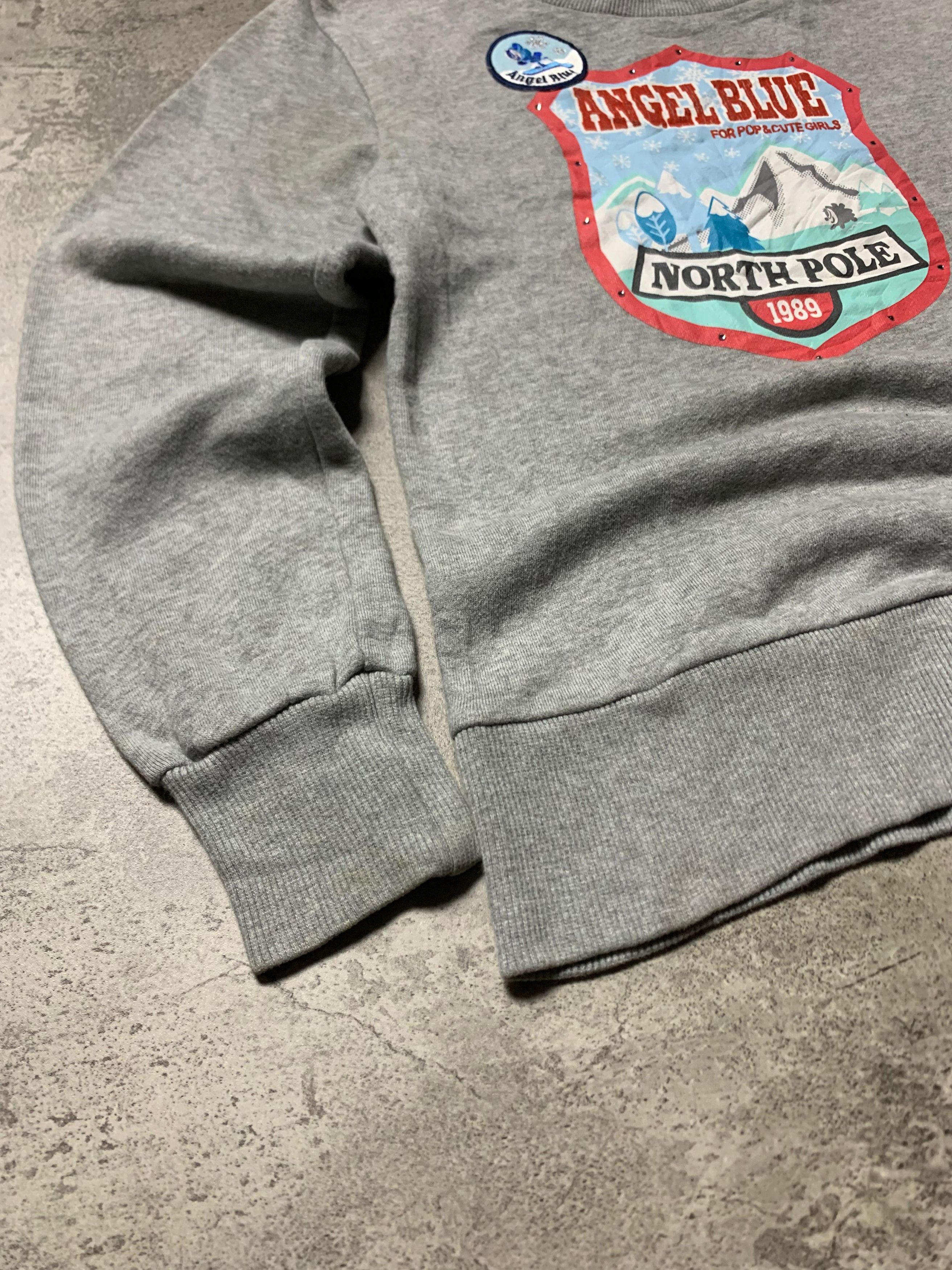 Hysteric Glamour 2000s Angel Blue - Snow Pop Cute Girls Sweatershirt Size M / US 6-8 / IT 42-44 - 3 Thumbnail