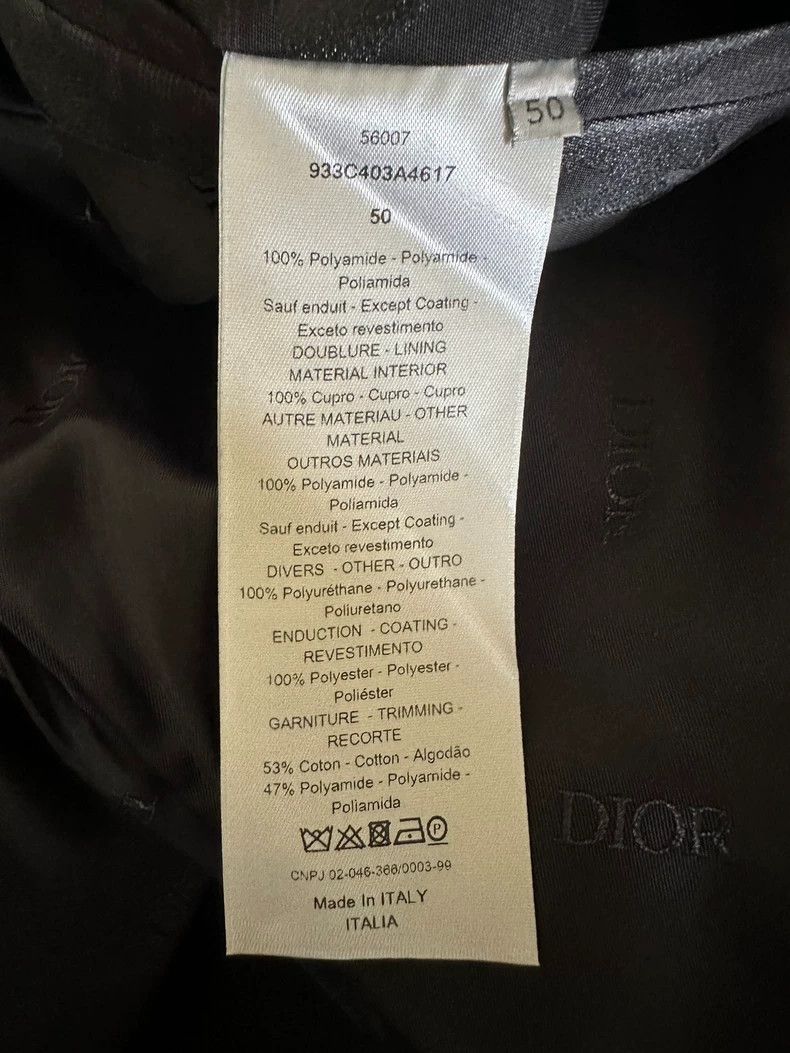 Dior Dior Black full-printed coated logo pilot jacket coat Size US M / EU 48-50 / 2 - 8 Thumbnail
