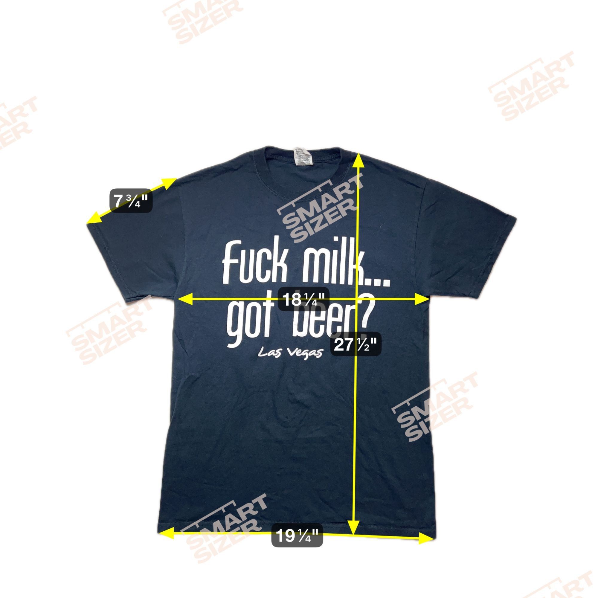 Fruit Of The Loom F*ck Milk, Got Beer Las Vegas Med T-Shirt Shirt Size US M / EU 48-50 / 2 - 5 Thumbnail