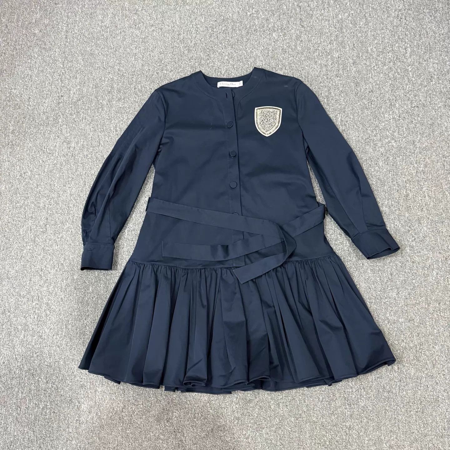 Dior Dior classic blue badge shirt dress 34 99 new Size XS / US 0-2 / IT 36-38 - 1 Thumbnail