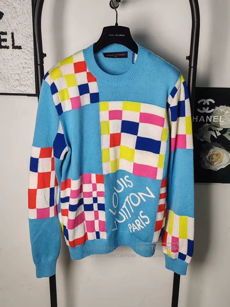 Louis Vuitton Checkerboard wool sweatshirt