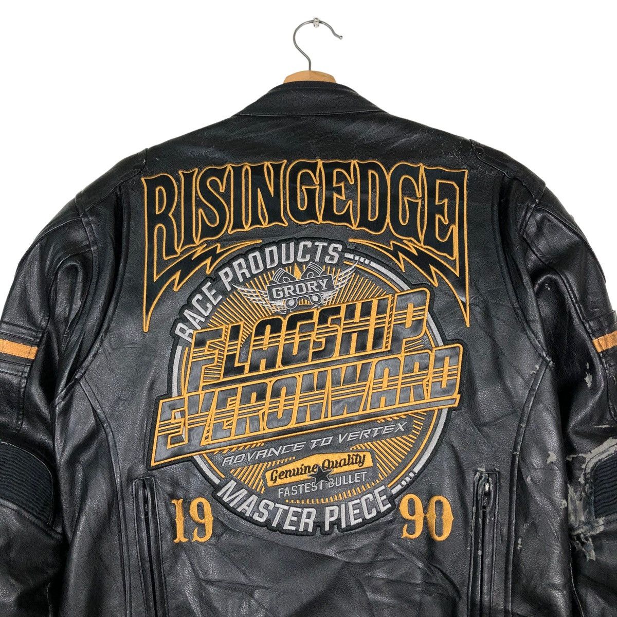Japanese Brand 🔥Vintage Racing Biker Jacket Flagship Japan Made Big Logo Size US M / EU 48-50 / 2 - 9 Thumbnail