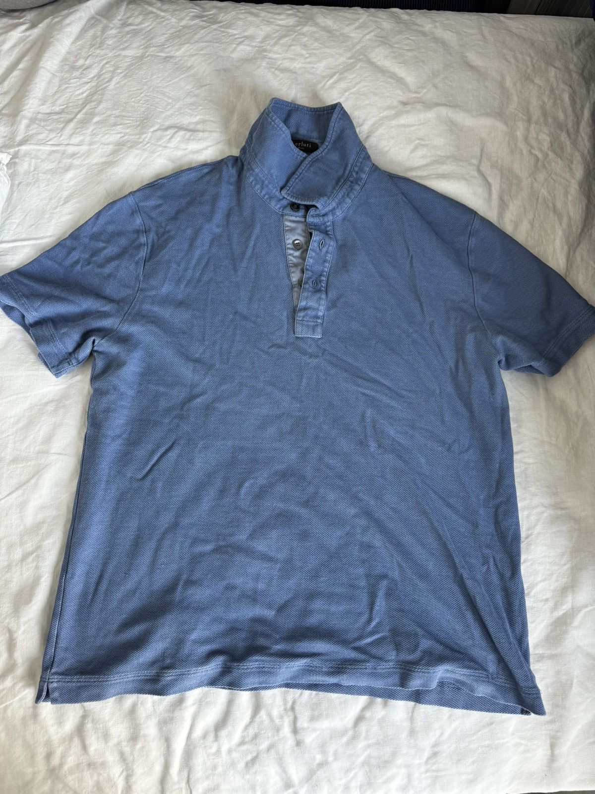 Berluti Berluti light blue polo Size US L / EU 52-54 / 3 - 4 Thumbnail