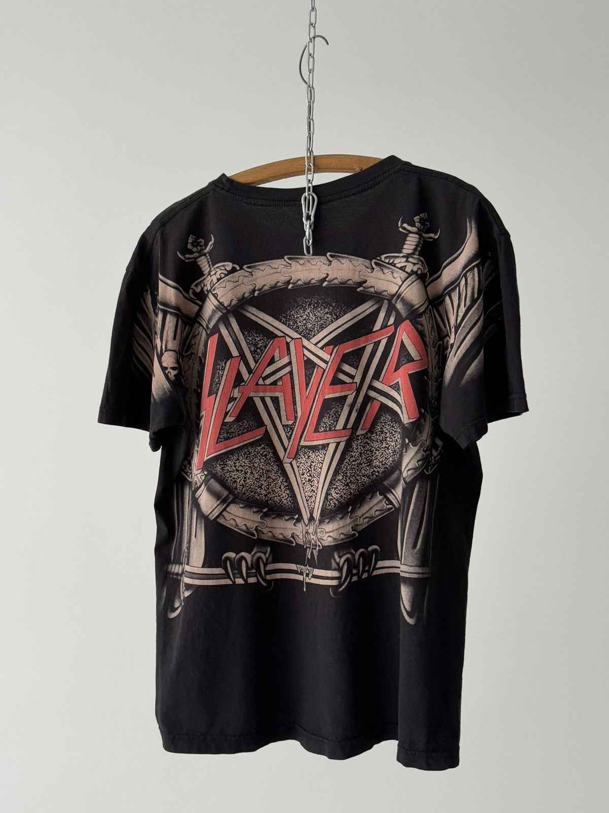 Band Tees × Vintage Vintage 00s Slayer Overprinted Metal Band T-Shirt Size US L / EU 52-54 / 3 - 6 Thumbnail