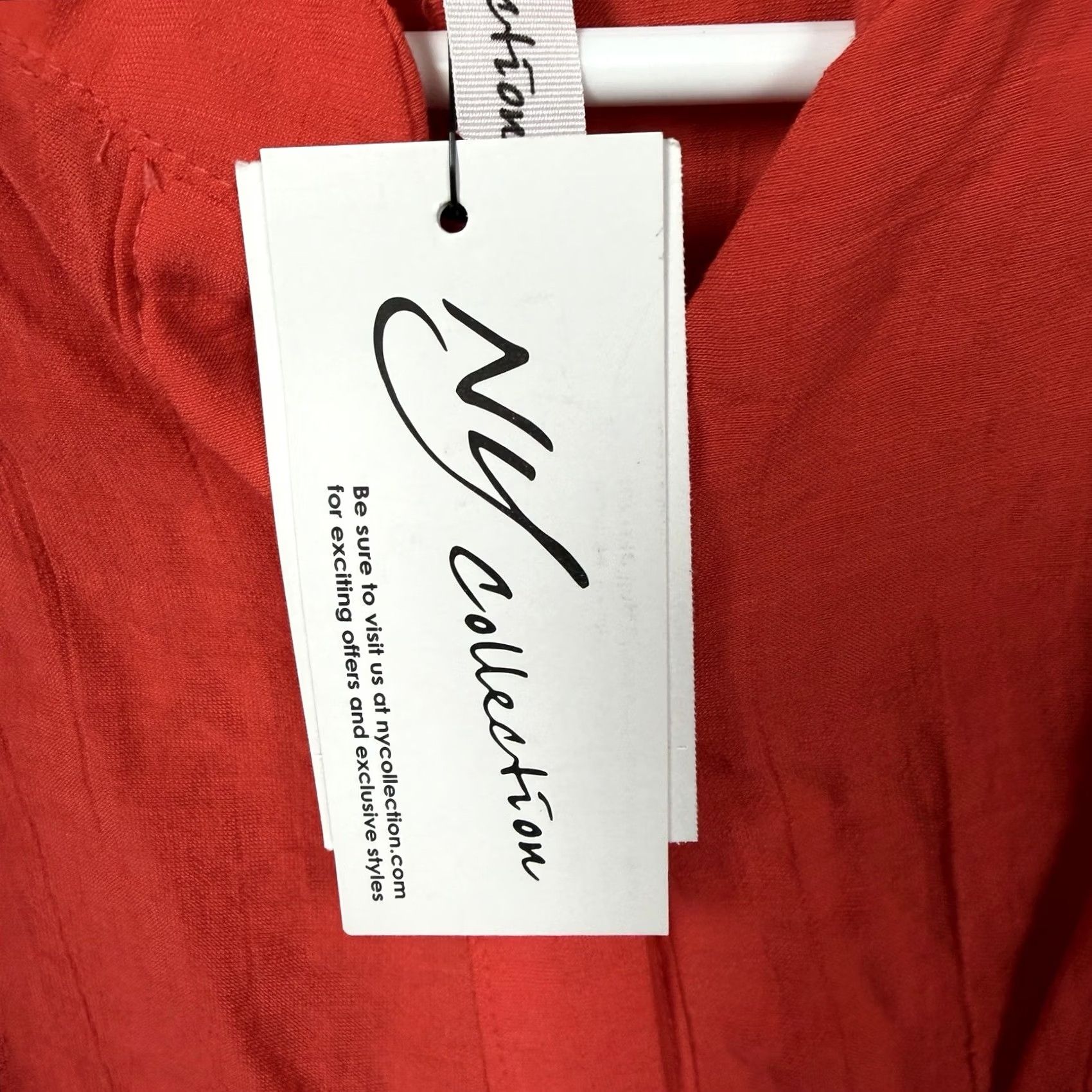Vintage NY Collection Blouse Shirt Womens S Peasant Gauzy Eyelet Lightweight Popover Boho Resort Red Slim Eyelet Beach Bohemian Vacay Womens Size S / US 4 / IT 40 - 2 Thumbnail