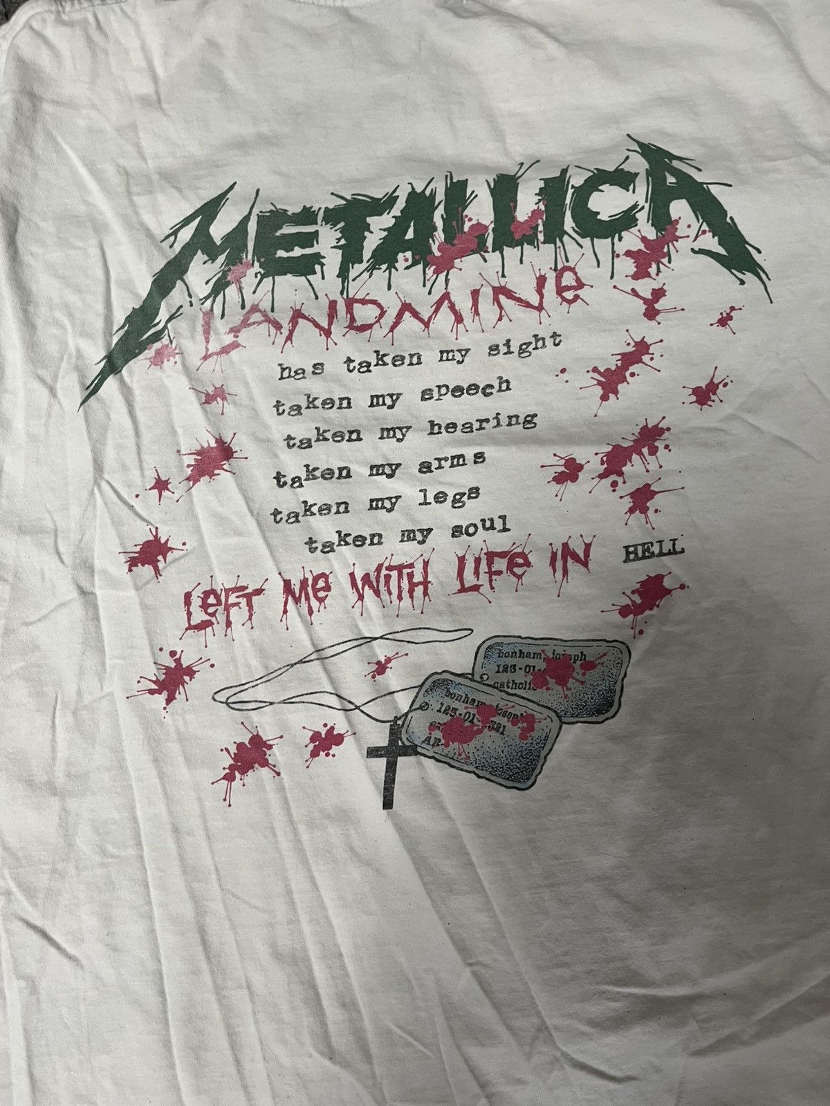 Band Tees × Metallica × Vintage Rare Original 80s Metallica Band Shirt Iron Maiden 90s Size US XL / EU 56 / 4 - 5 Thumbnail