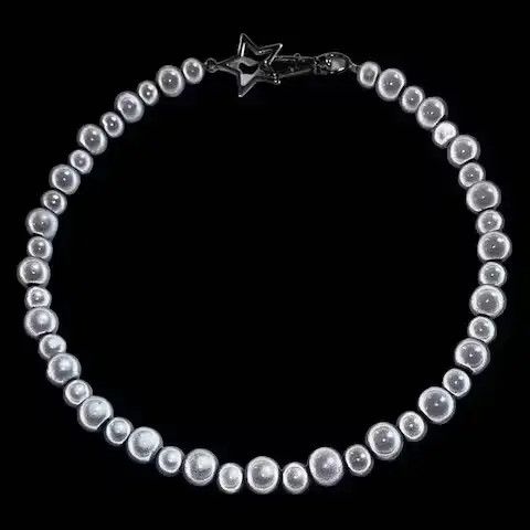 VIBE Reflective Beads Chains Choker Star Necklaces Size ONE SIZE - 3 Thumbnail