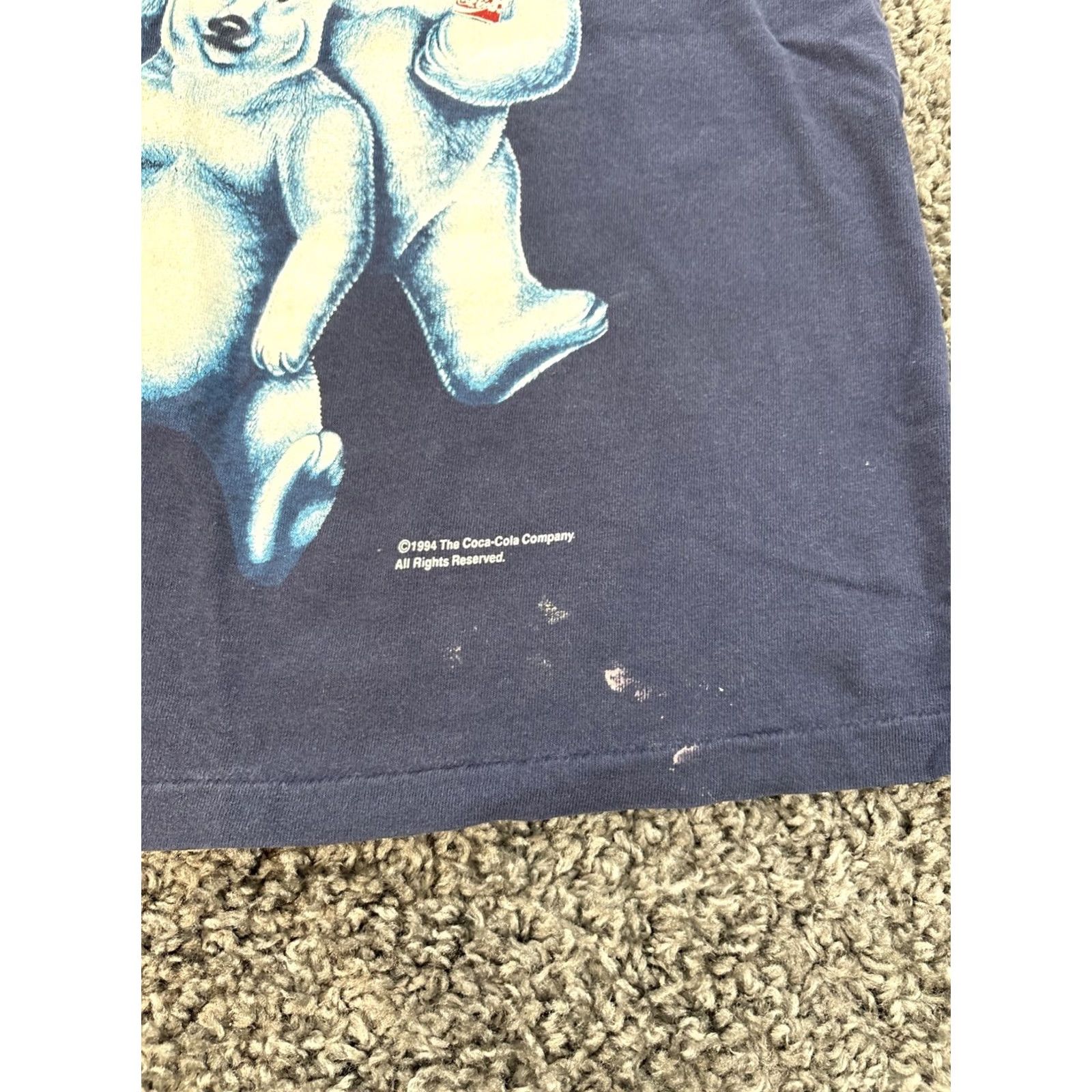 Vintage VINTAGE Coca Cola Polar Bears T-Shirt Men’s L Blue 90s USA Single Stitch Mens L Shirt Size US L / EU 52-54 / 3 - 4 Thumbnail