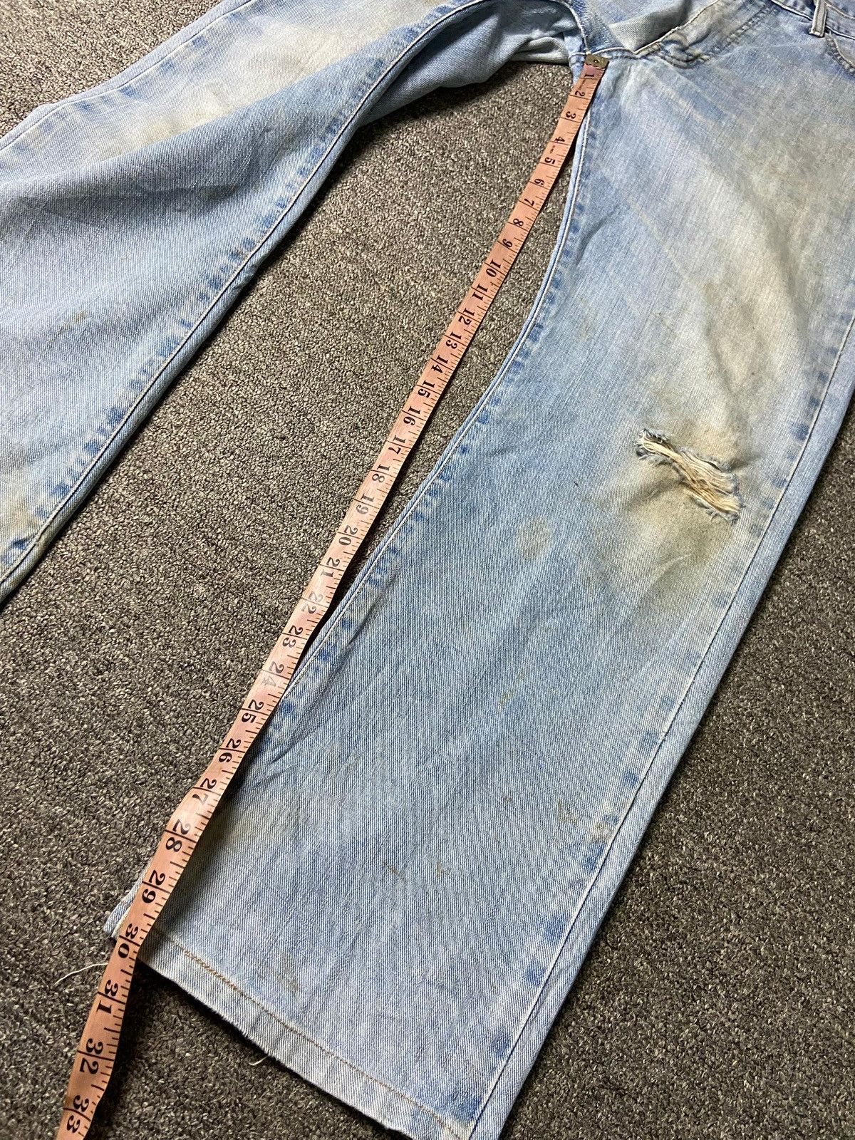 Edwin × Japanese Brand × Vintage EDWIN International Basics Ripped Denim Jeans (132) Size US 36 / EU 52 - 5 Thumbnail