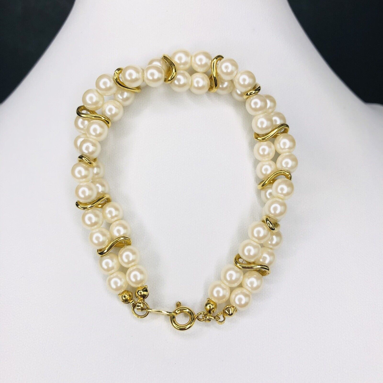 Other VTG Trifari Faux Pearls Double Stand Twisted necklace Size ONE SIZE - 3 Thumbnail