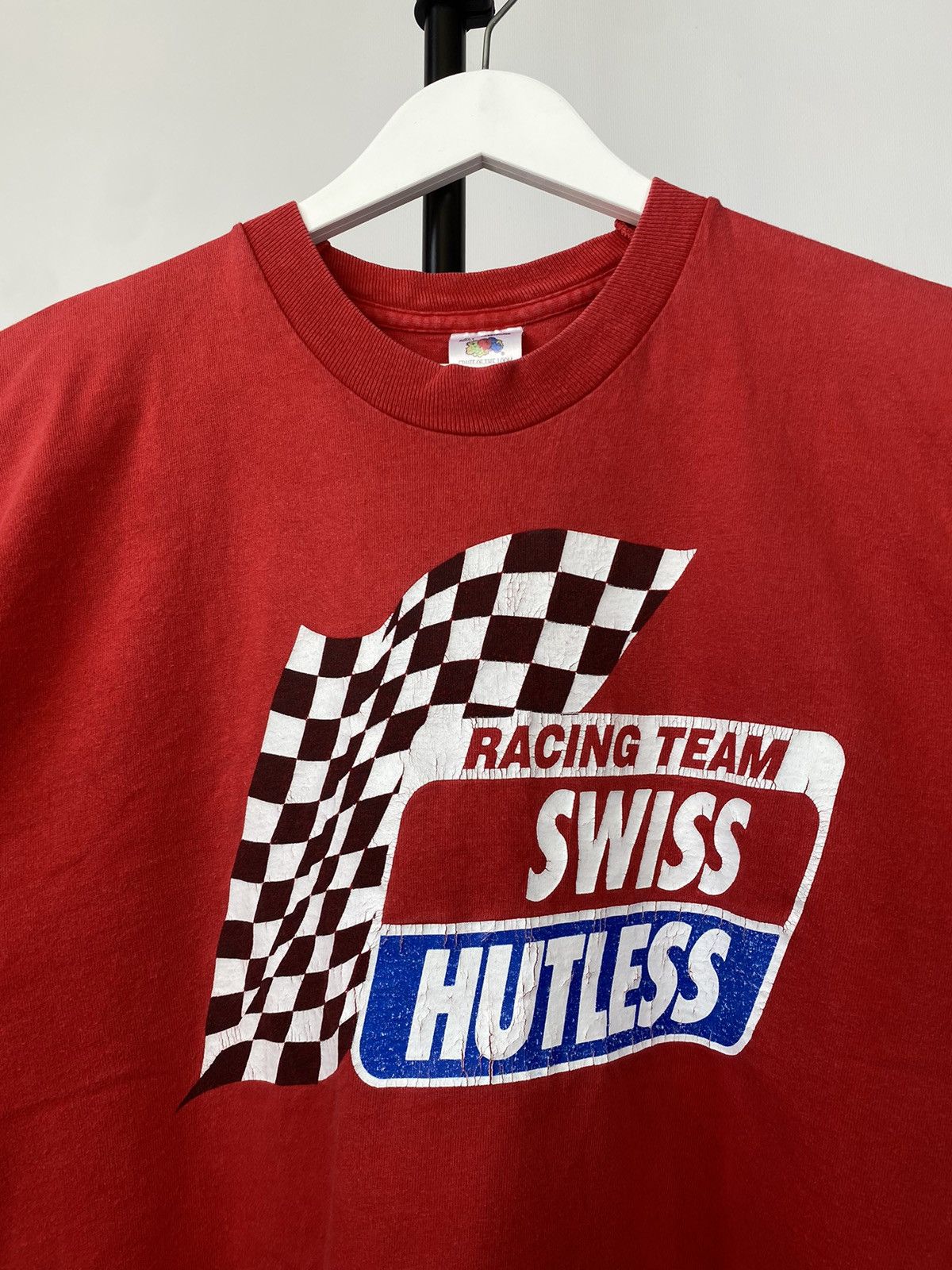 NASCAR × Vintage Racing 90s Swiss Hutless formula F1 Nascar T-Shirt Y2K Size US L / EU 52-54 / 3 - 3 Thumbnail