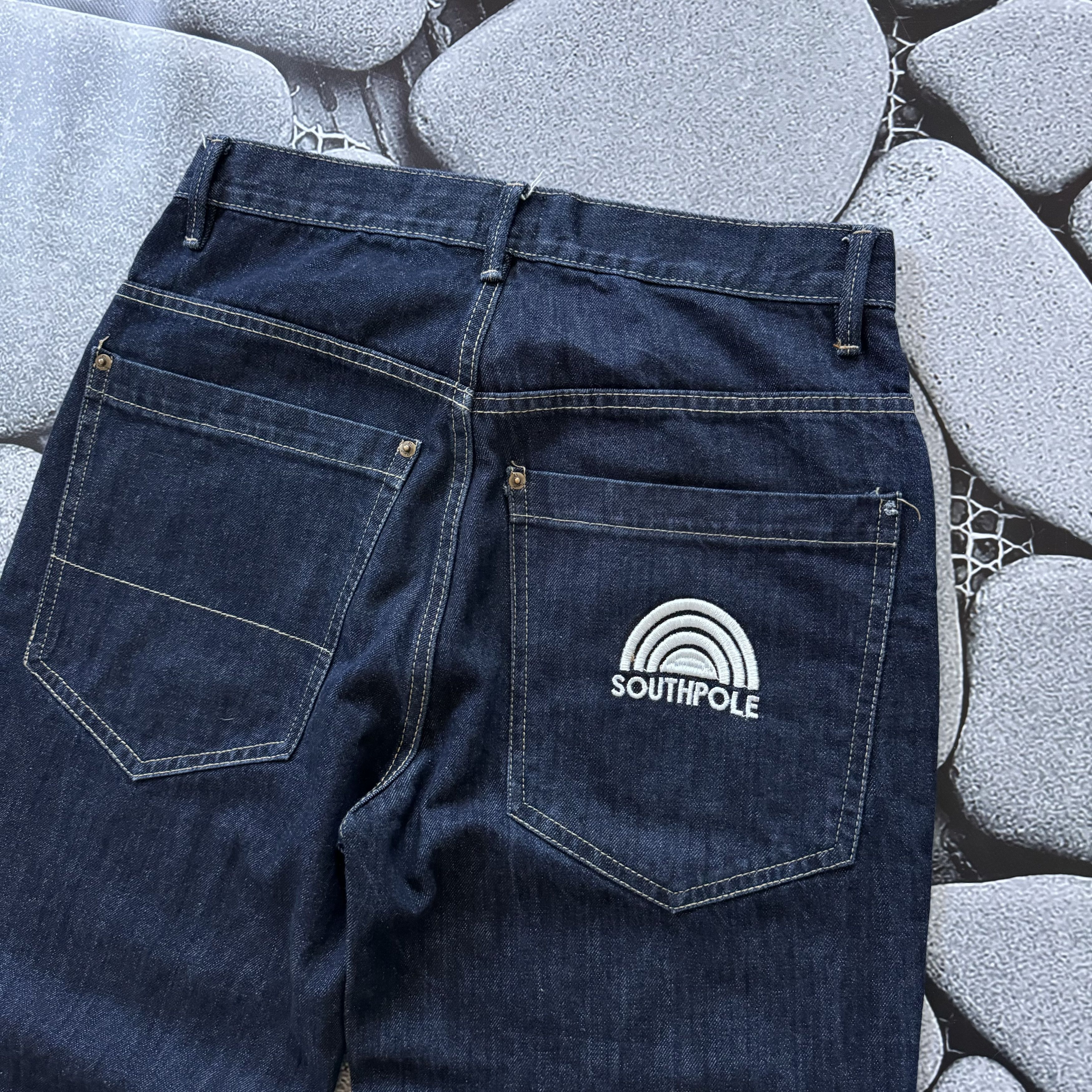 JNCO × Southpole × Vintage SOUTHPOLE VINTAGE DENIM BAGGY JEANS Y2K FADED Size US 31 - 7 Thumbnail