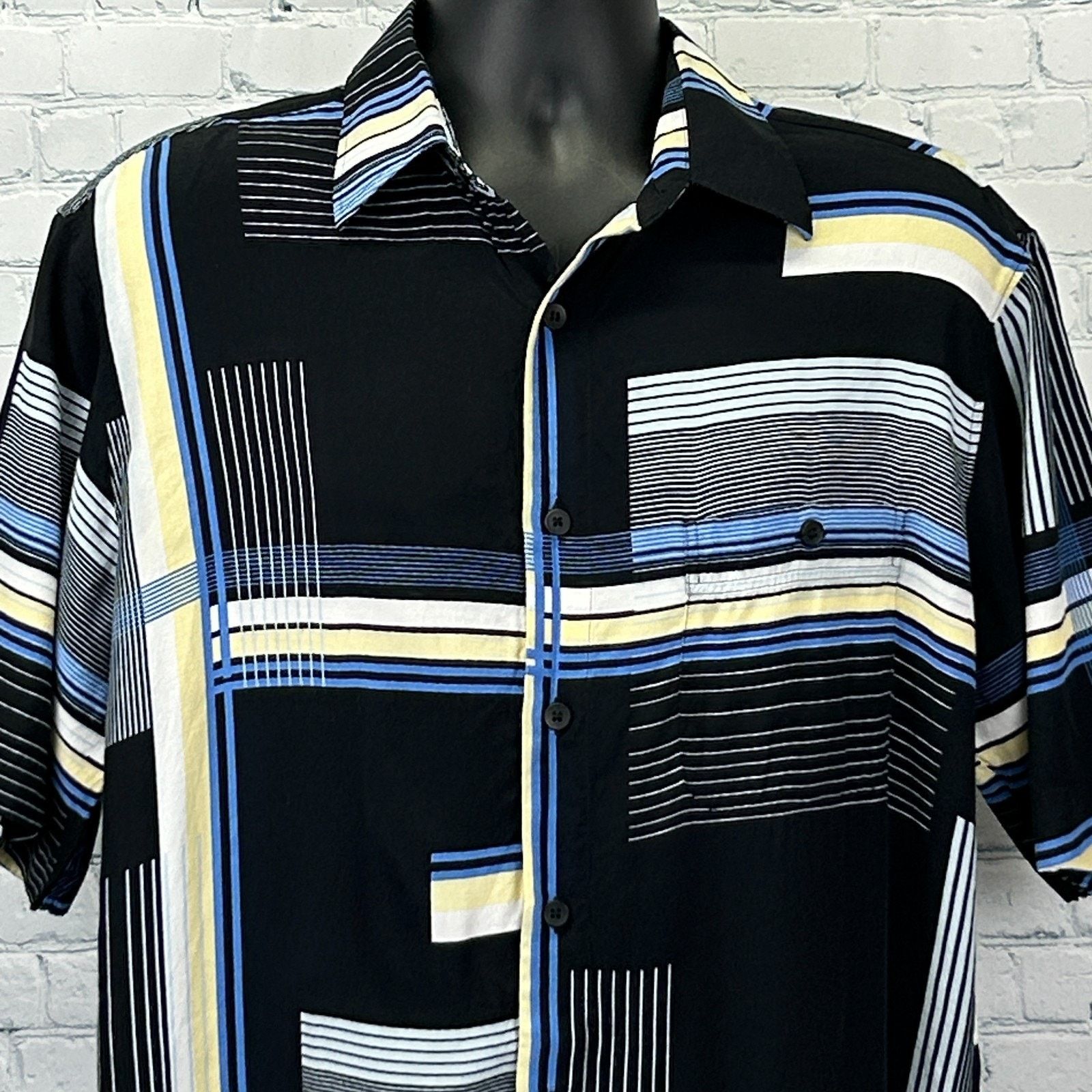Vintage Vintage 90s Georg Roth of Germany Button Front Shirt Black L Size US L / EU 52-54 / 3 - 1 Thumbnail