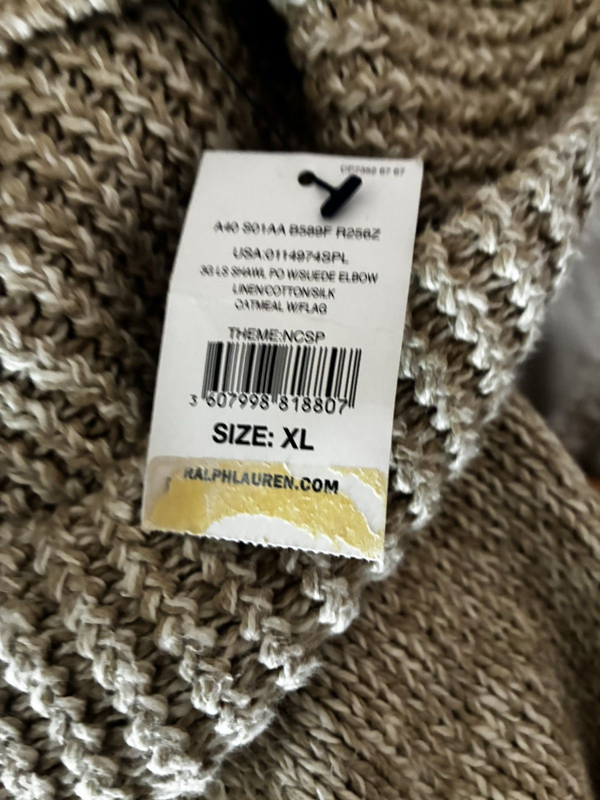 Polo Ralph Lauren Polo Ralph Lauren American Flag Sweater XL Oatmeal Knit Size US XL / EU 56 / 4 - 4 Thumbnail