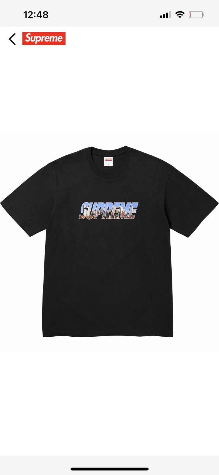 image of Supreme Gotham Tee in Black, Men's (Size 2XL)