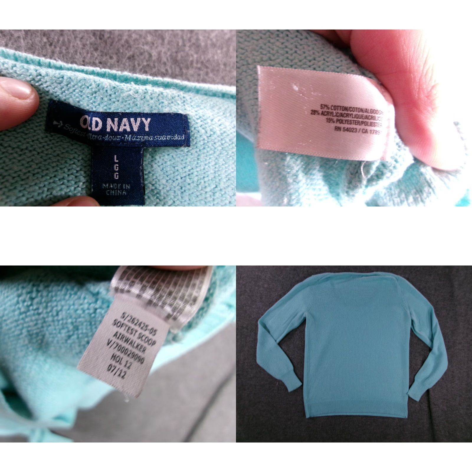 Old Navy VINTAGE Old Navy Sweater Womens Large Blue Casual Cozy Lounge Capsule Classic Size L / US 10 / IT 46 - 8 Thumbnail