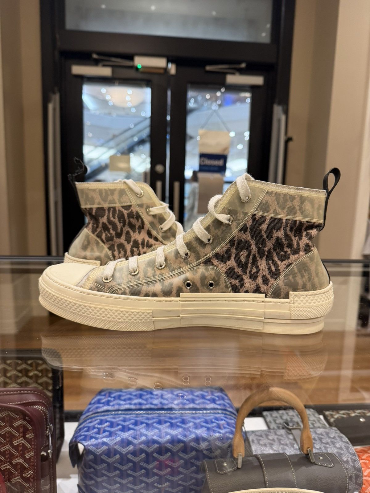 Dior Dior B23 High Top Sneaker - Leopard Print Size US 10 / EU 43 - 4 Thumbnail