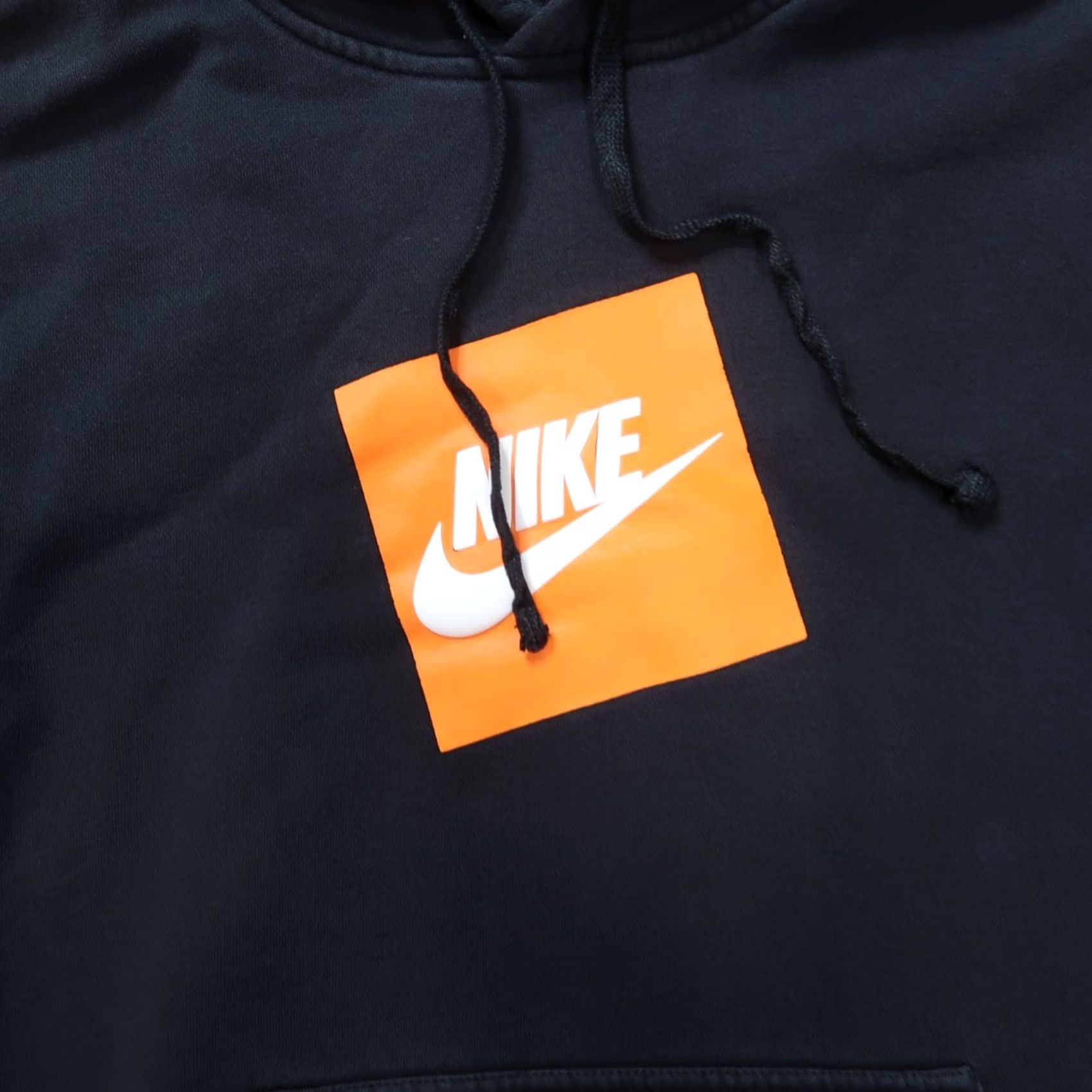 Nike Nike Hoodie Mens Medium Black Box Logo Long Sleeve Hooded Sweatshirt Size US M / EU 48-50 / 2 - 2 Thumbnail