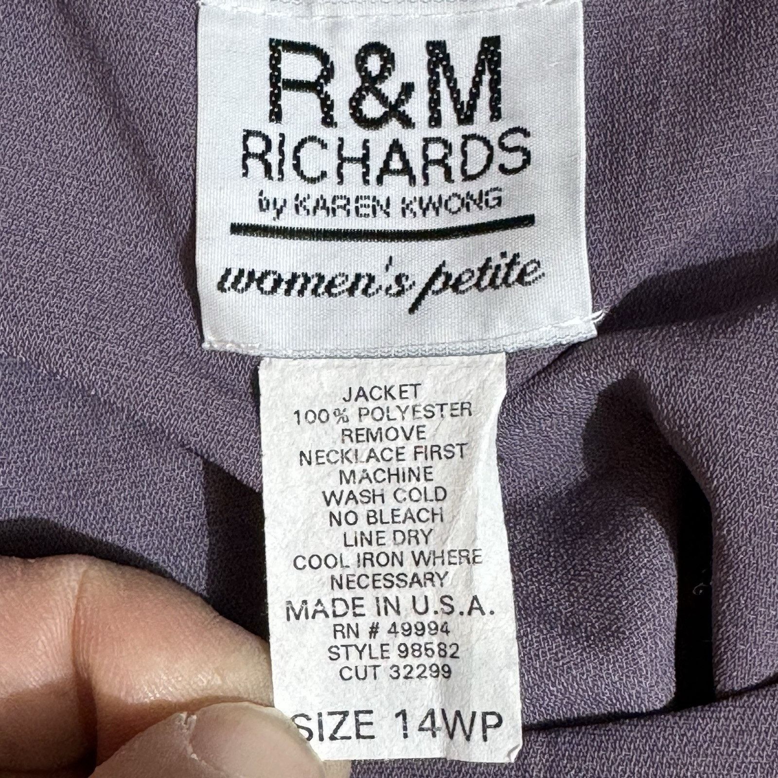Other Vintage 90s R&M Richards Top Womens 14WP Floral Romantic Size XL / US 12-14 / IT 48-50 - 5 Thumbnail