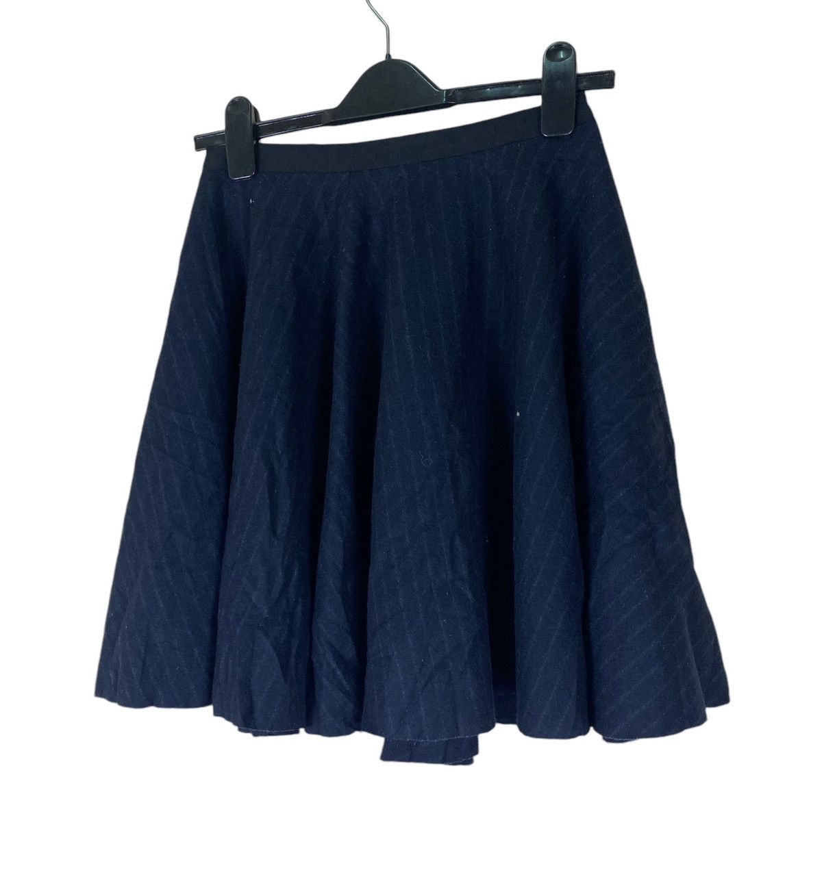 Lanvin Lanvin en Blue Stripe Skirt Size 23" - 2 Thumbnail