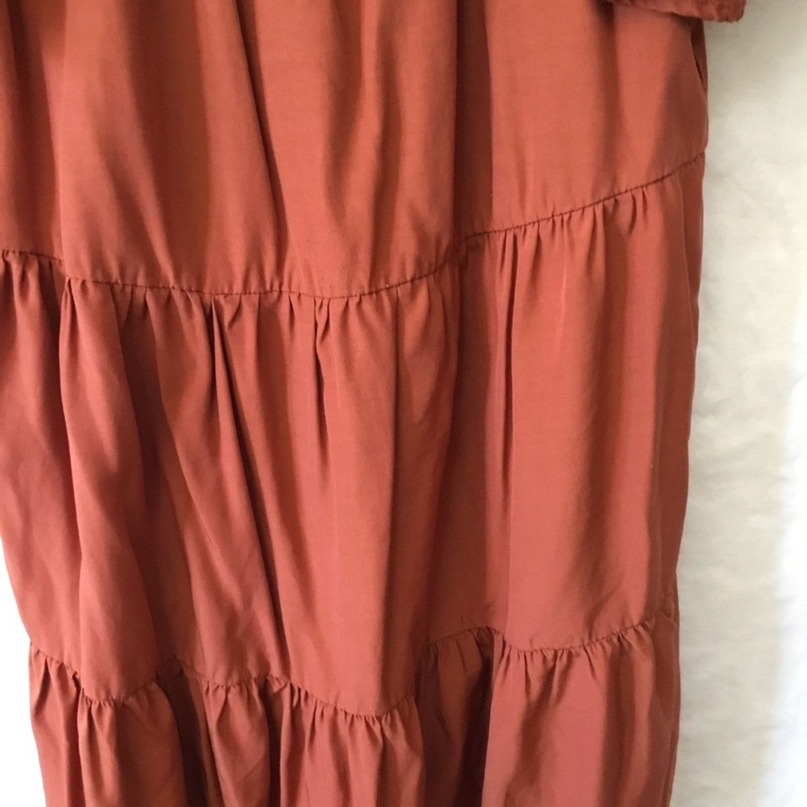 Other Altar'd State Orange Puff Short Sleeve Dress Size S / US 4 / IT 40 - 5 Thumbnail
