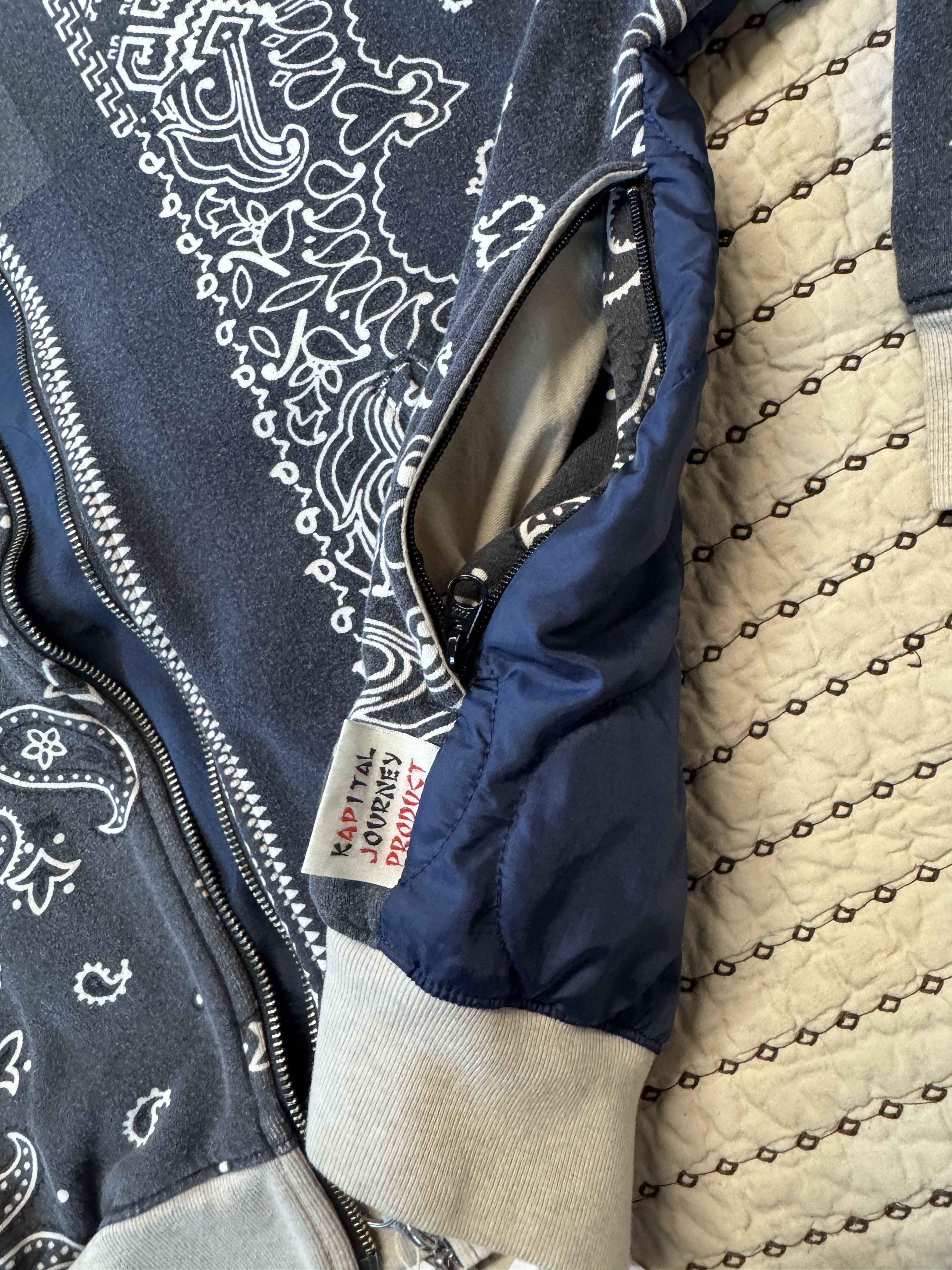 Kapital KAPITAL FLEECE BANDANA PRINT BIVOUAC HOODED SWEATSHIRT SZ 3 Size US L / EU 52-54 / 3 - 6 Thumbnail