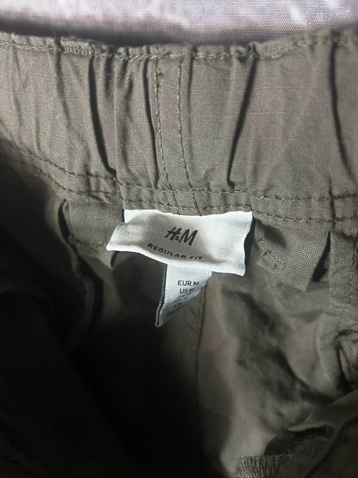 H&M Technical Khaki Cargo Pants Gorpcore/Military Style Y2K Size US 32 / EU 48 - 6 Thumbnail