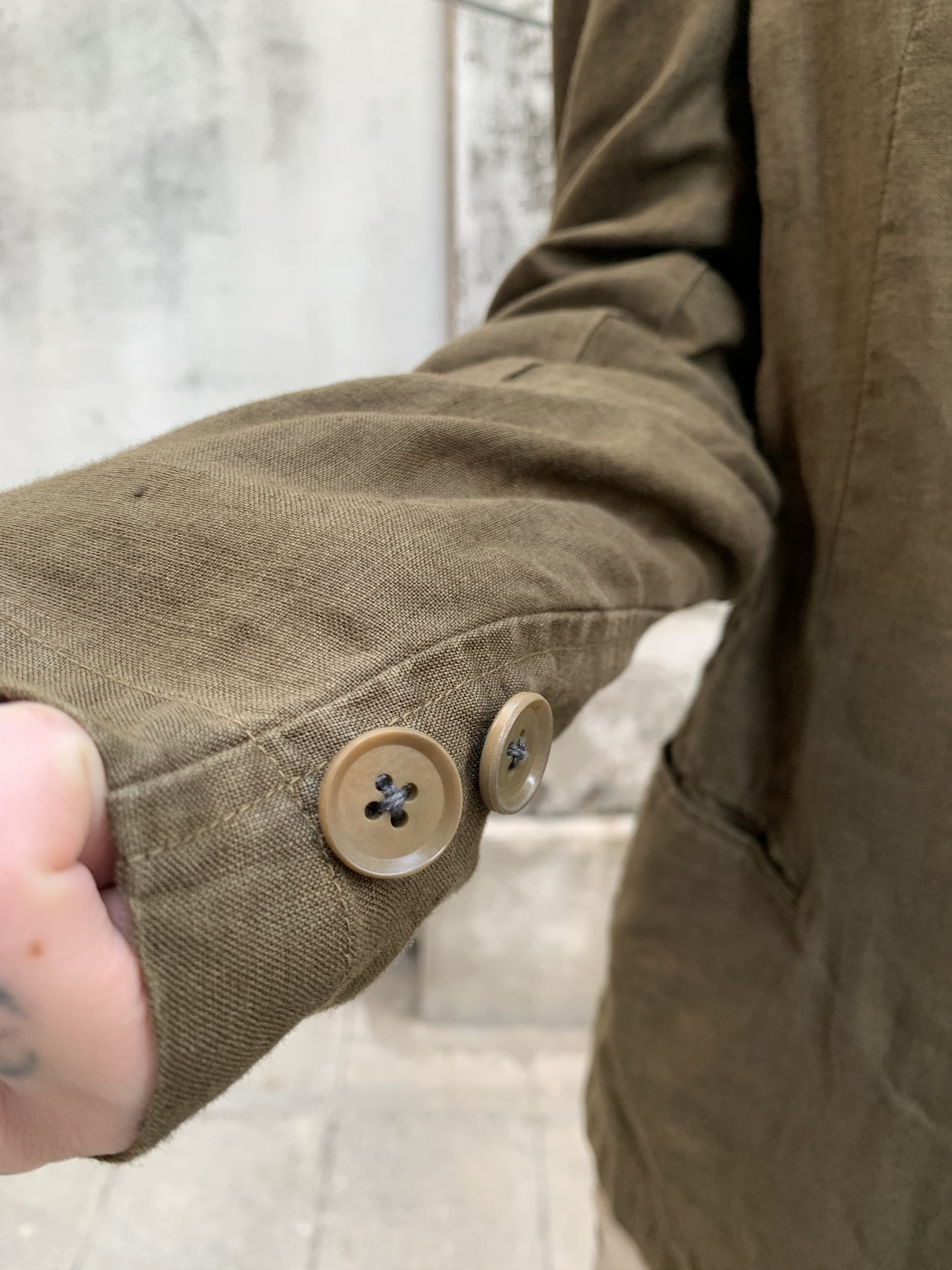 Y's Y's Olive Green Blazer Jacket Size US L / EU 52-54 / 3 - 6 Thumbnail
