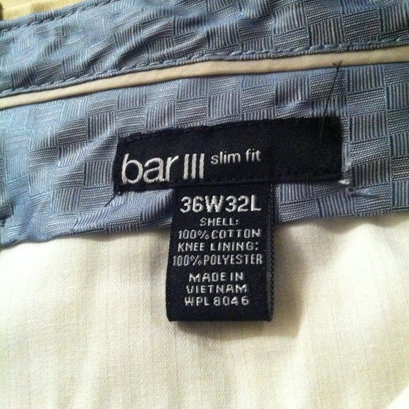 Bar III $600.00 BAR III MEN'S NEW 100%COTTON 2PC SUIT SIZE: 42S Size 42S - 14 Thumbnail