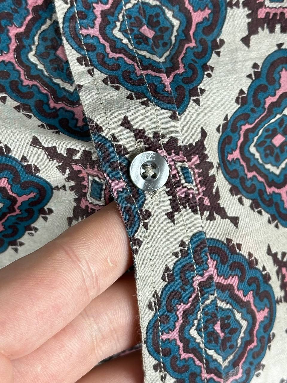 Designer × Paul Smith Paul Smith Silk Graphic Ornament Luxury Shirt Size US S / EU 44-46 / 1 - 10 Thumbnail