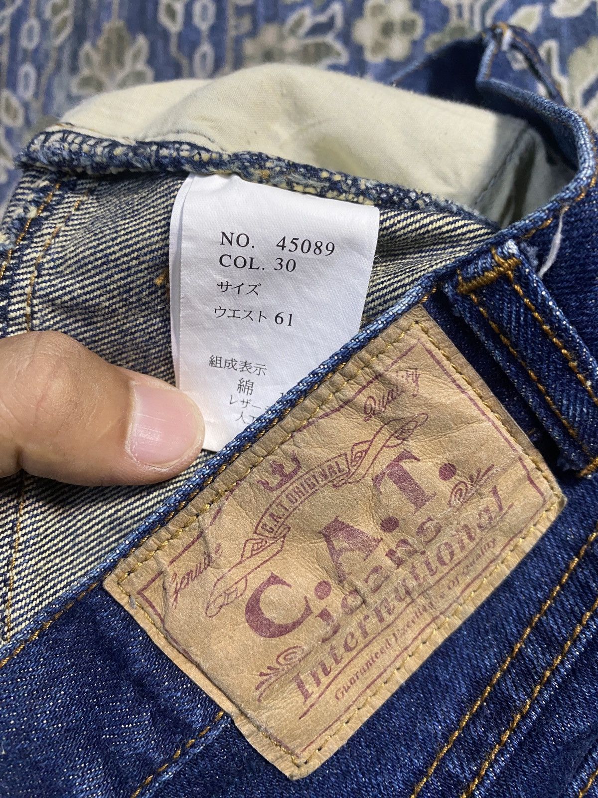 Japanese Brand C.A.T. Hagi Patchwork Flare Jeans Not Hysteric Glamour Size 25" / US 0 / IT 36 - 5 Thumbnail